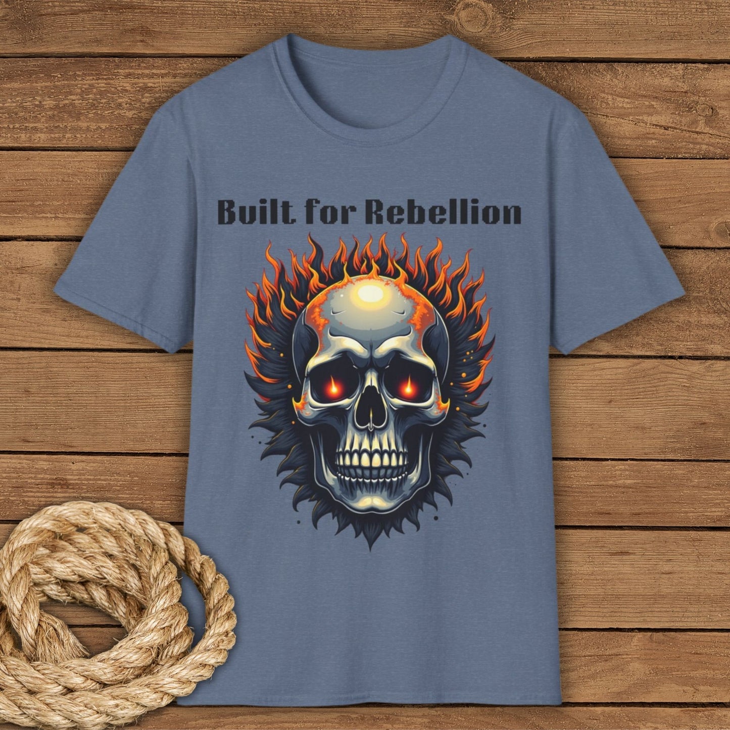 Rebellion Skull Graphic T-Shirt