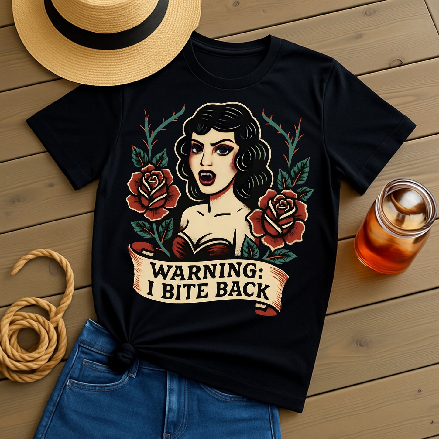 Warning: I Bite Back Unisex T-Shirt
