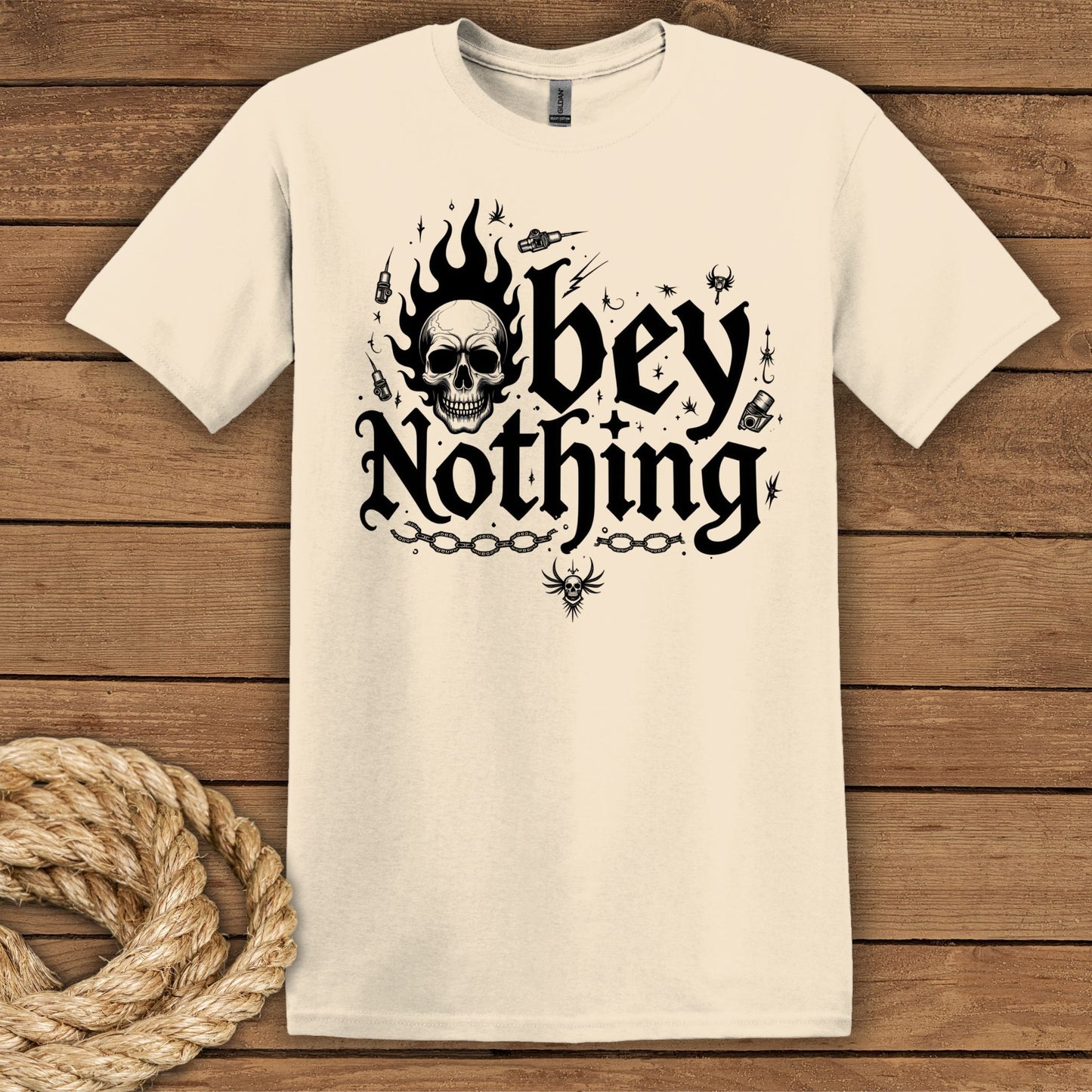 'Obey Nothing' Graphic Tee Unisex Softstyle T-Shirt