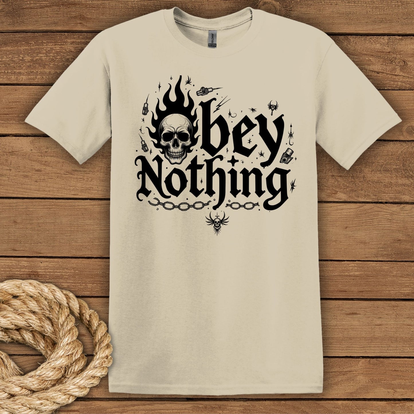'Obey Nothing' Graphic Tee Unisex Softstyle T-Shirt