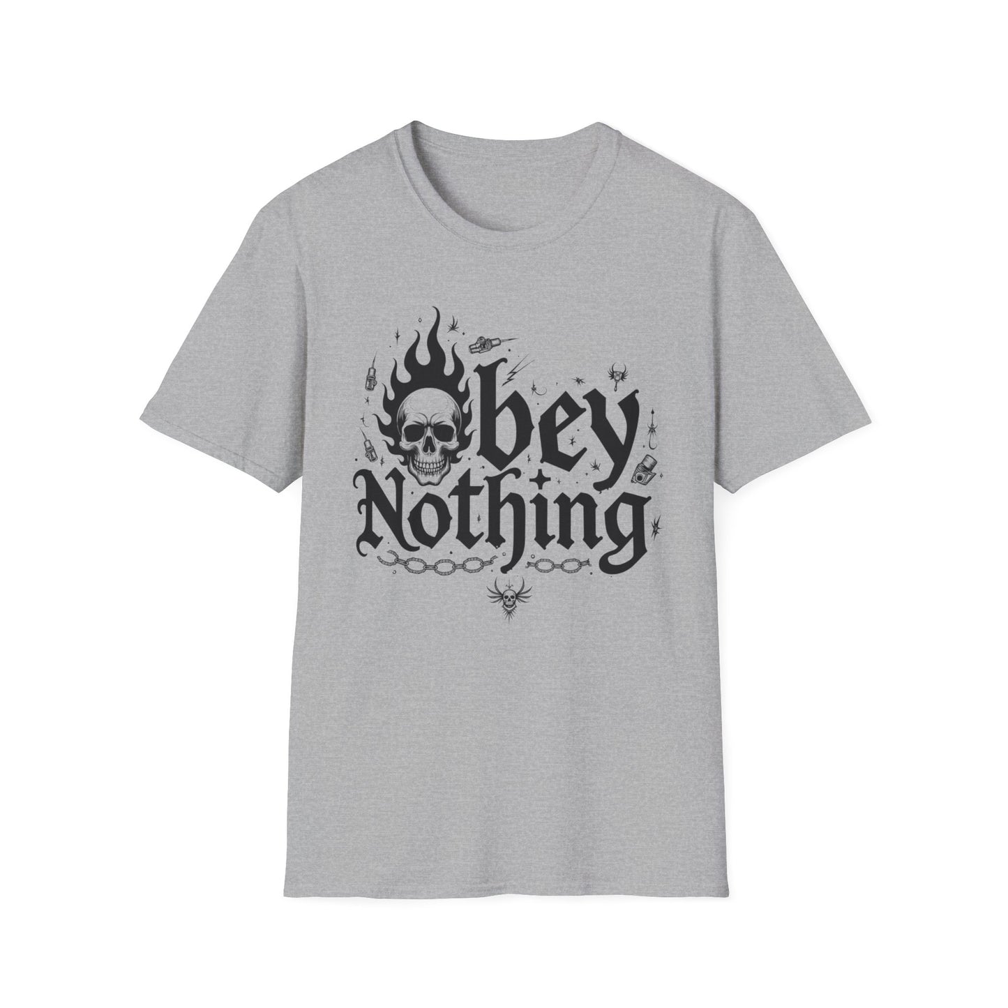 'Obey Nothing' Graphic Tee Unisex Softstyle T-Shirt