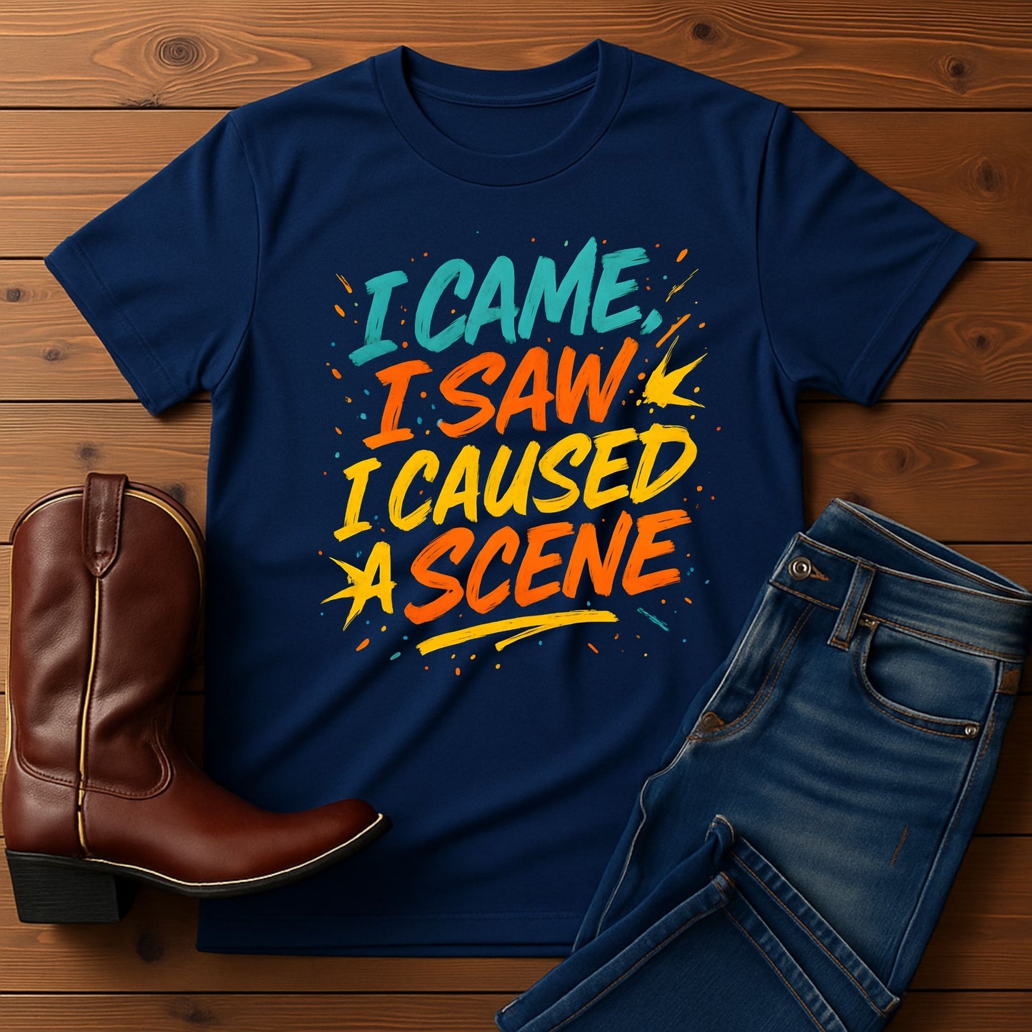 I Came I Saw I Caused A Scene Tee