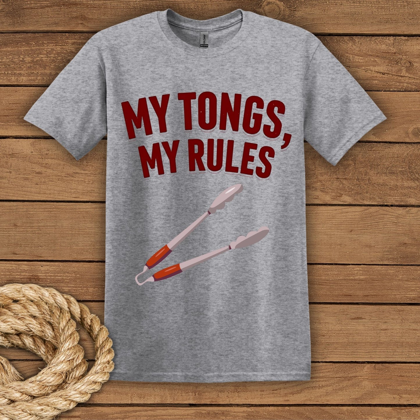 "My Tongs, My Rules" Grilling Enthusiast T-Shirt