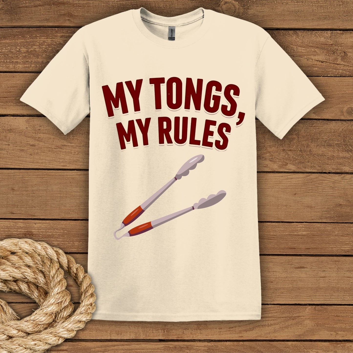 "My Tongs, My Rules" Grilling Enthusiast T-Shirt