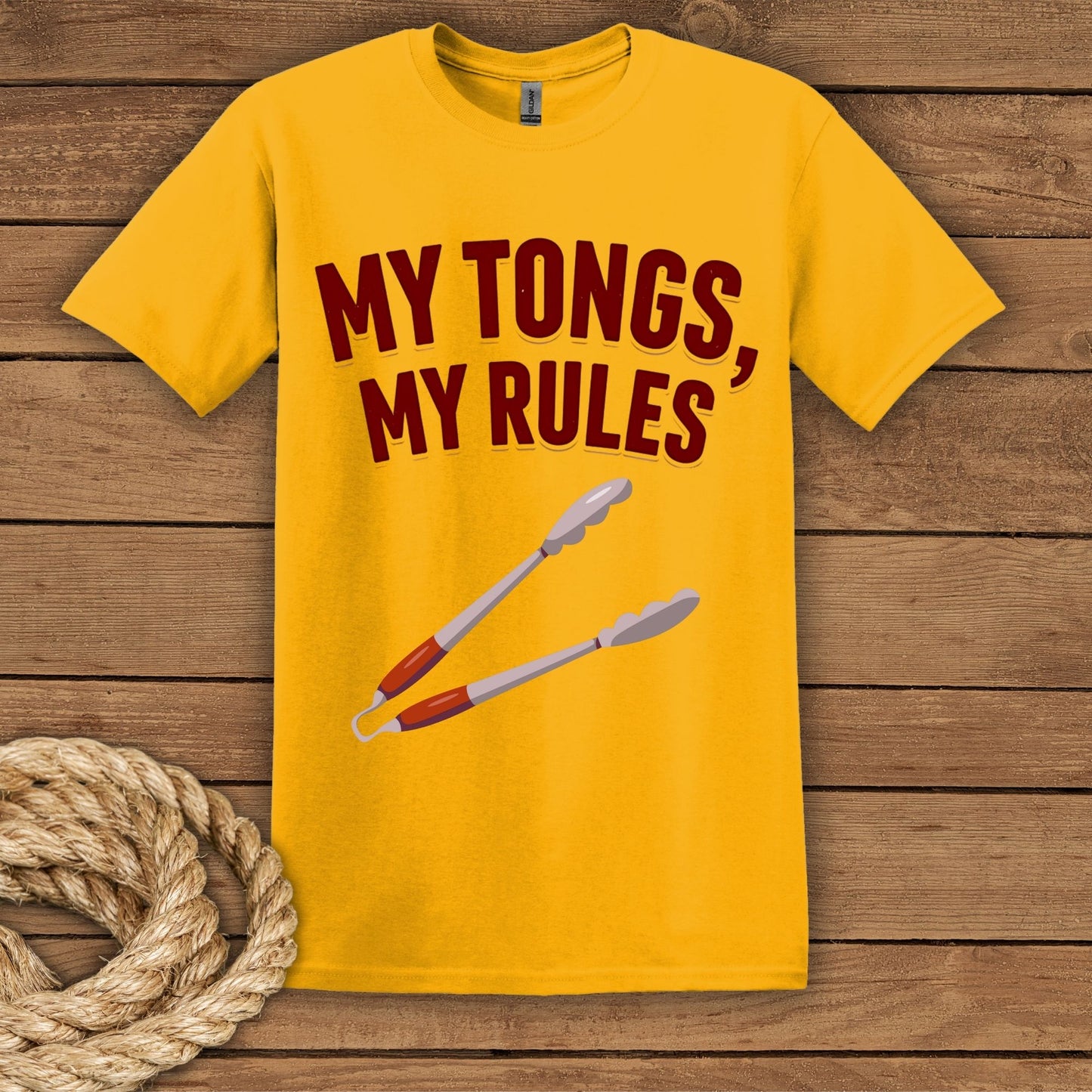 "My Tongs, My Rules" Grilling Enthusiast T-Shirt