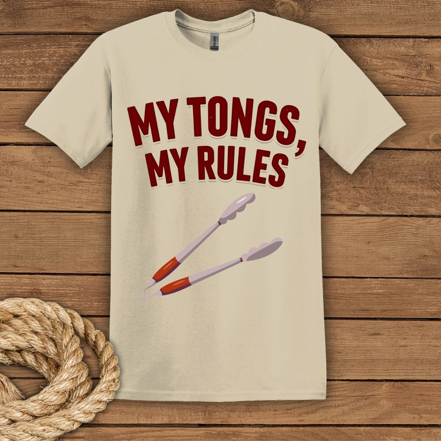 "My Tongs, My Rules" Grilling Enthusiast T-Shirt
