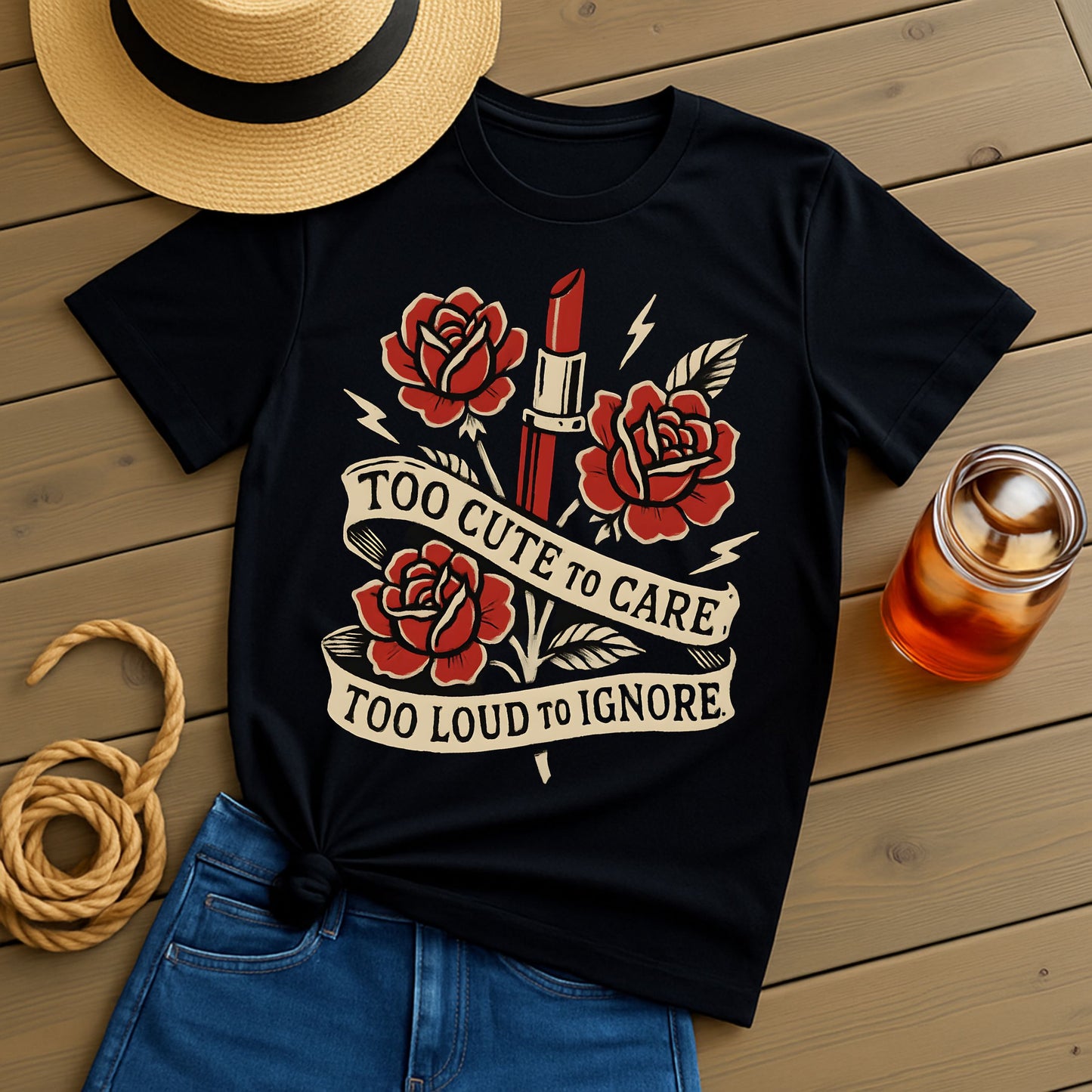 Too Cute to Care T-Shirt