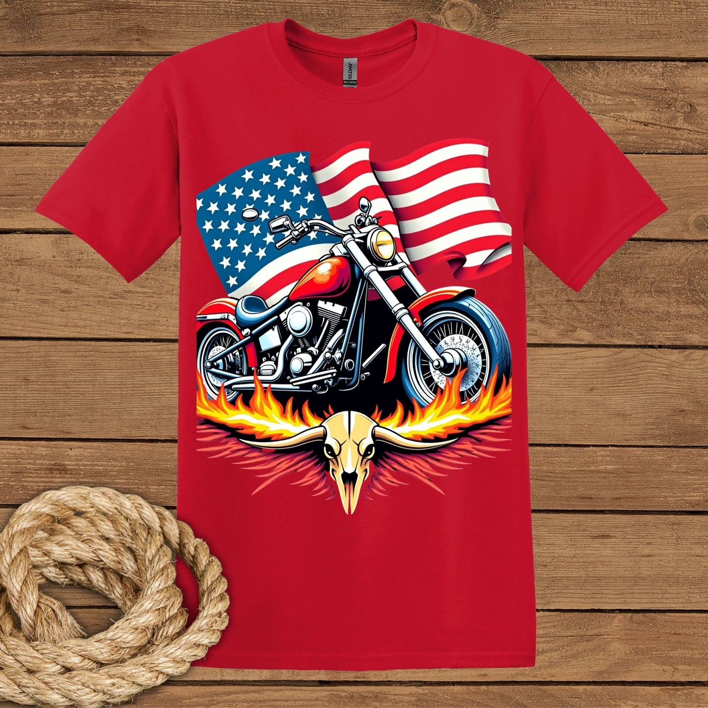 Born to Ride. Raised American T-Shirt