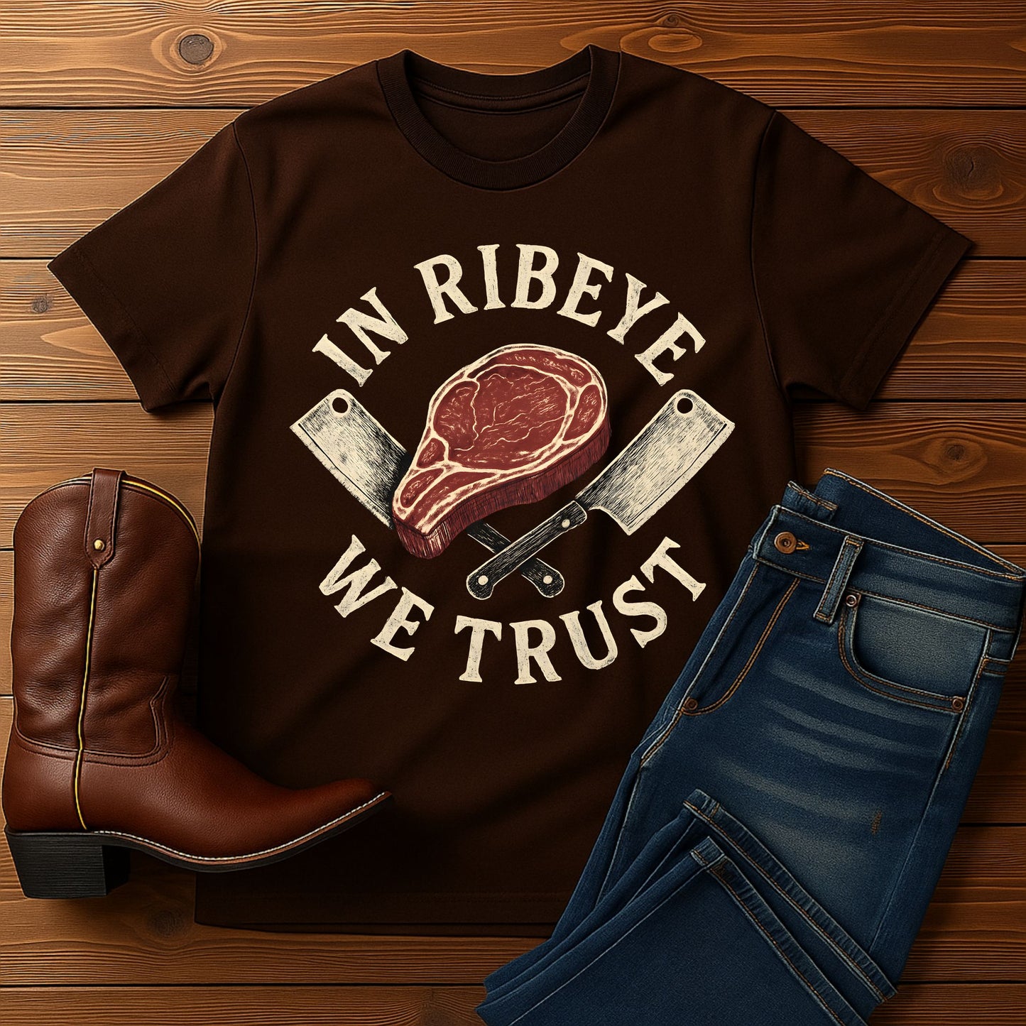 In Ribeye, We Trust T-shirt