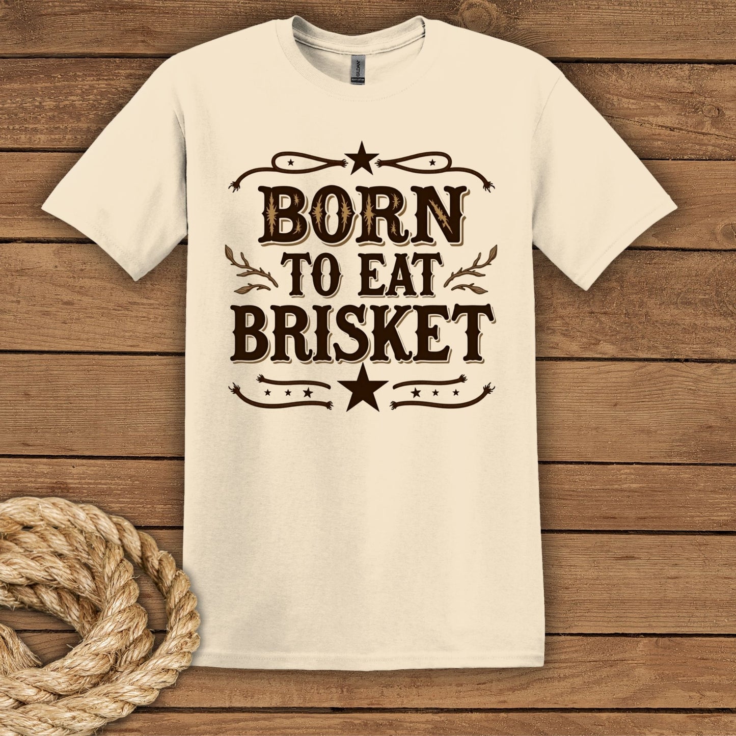 Born to Eat Brisket Unisex Softstyle T-Shirt