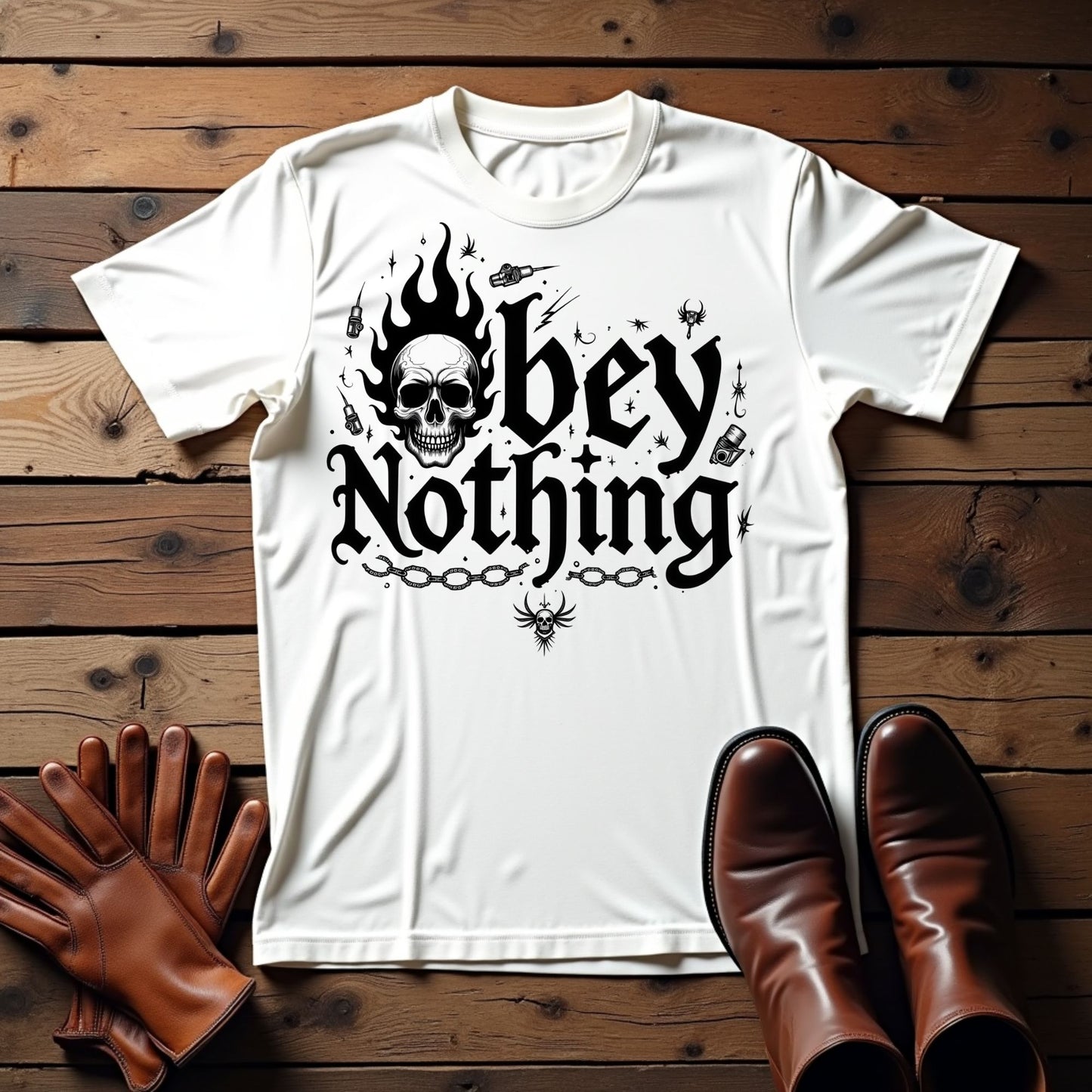 'Obey Nothing' Graphic Tee Unisex Softstyle T-Shirt