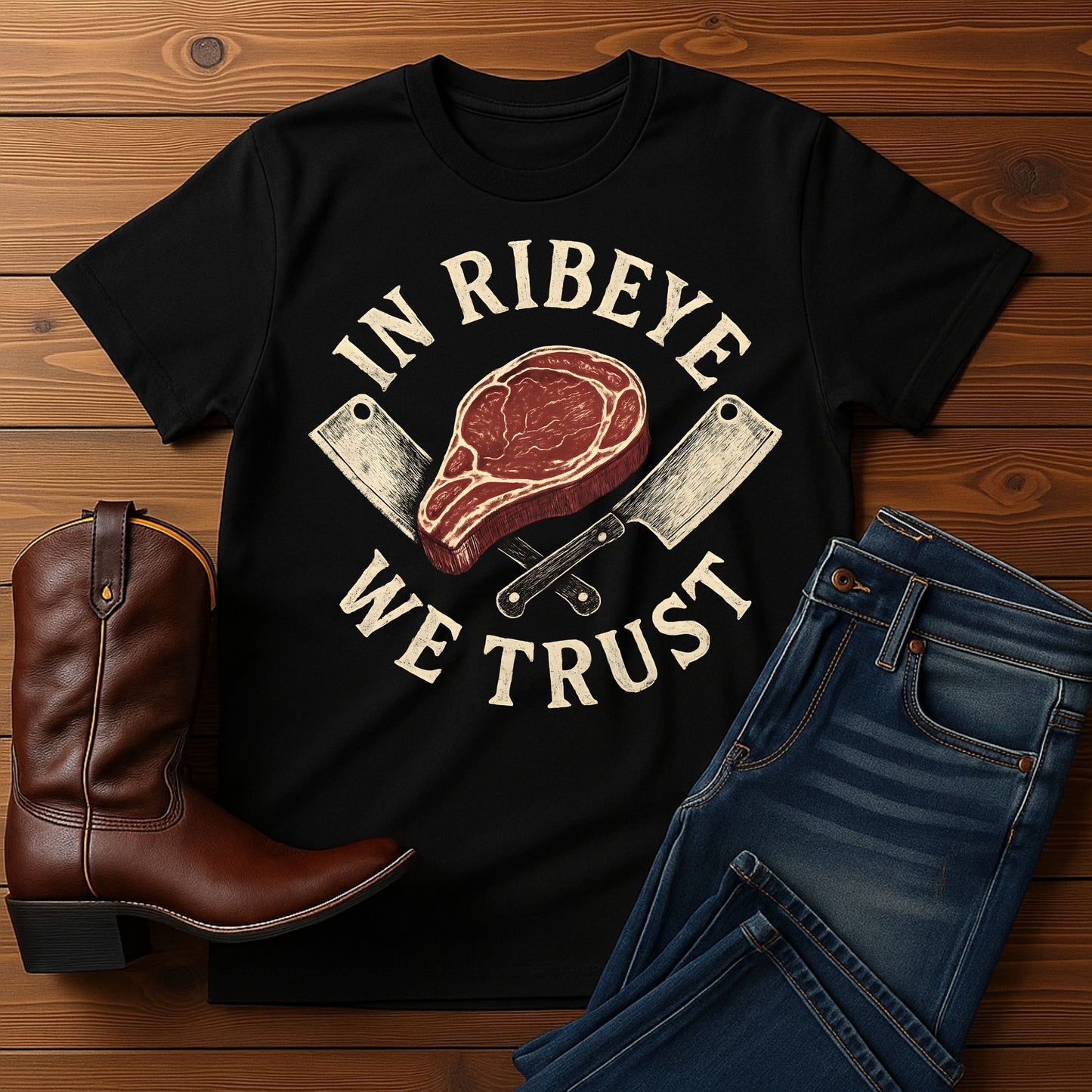 In Ribeye, We Trust T-shirt