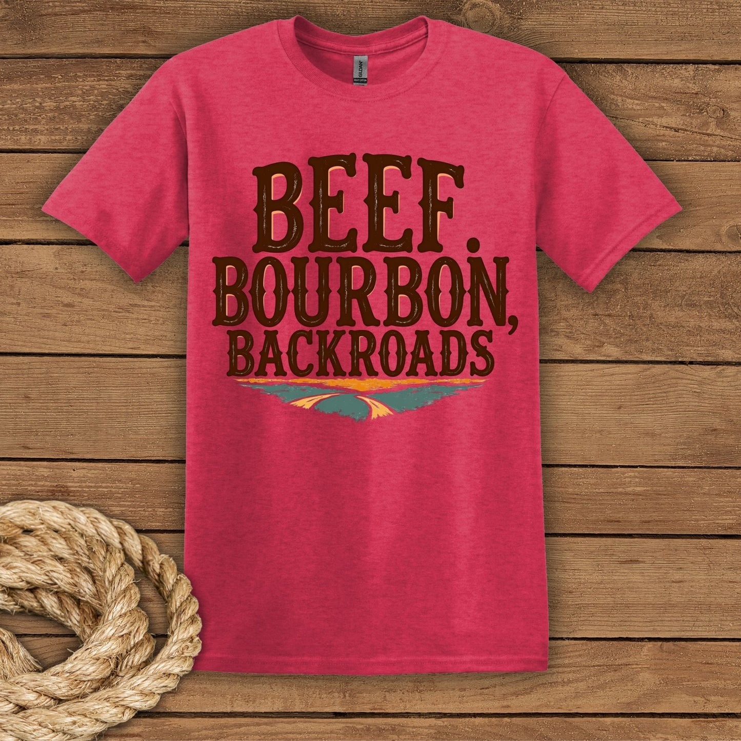 Beef Bourbon Backroads Unisex T-Shirt