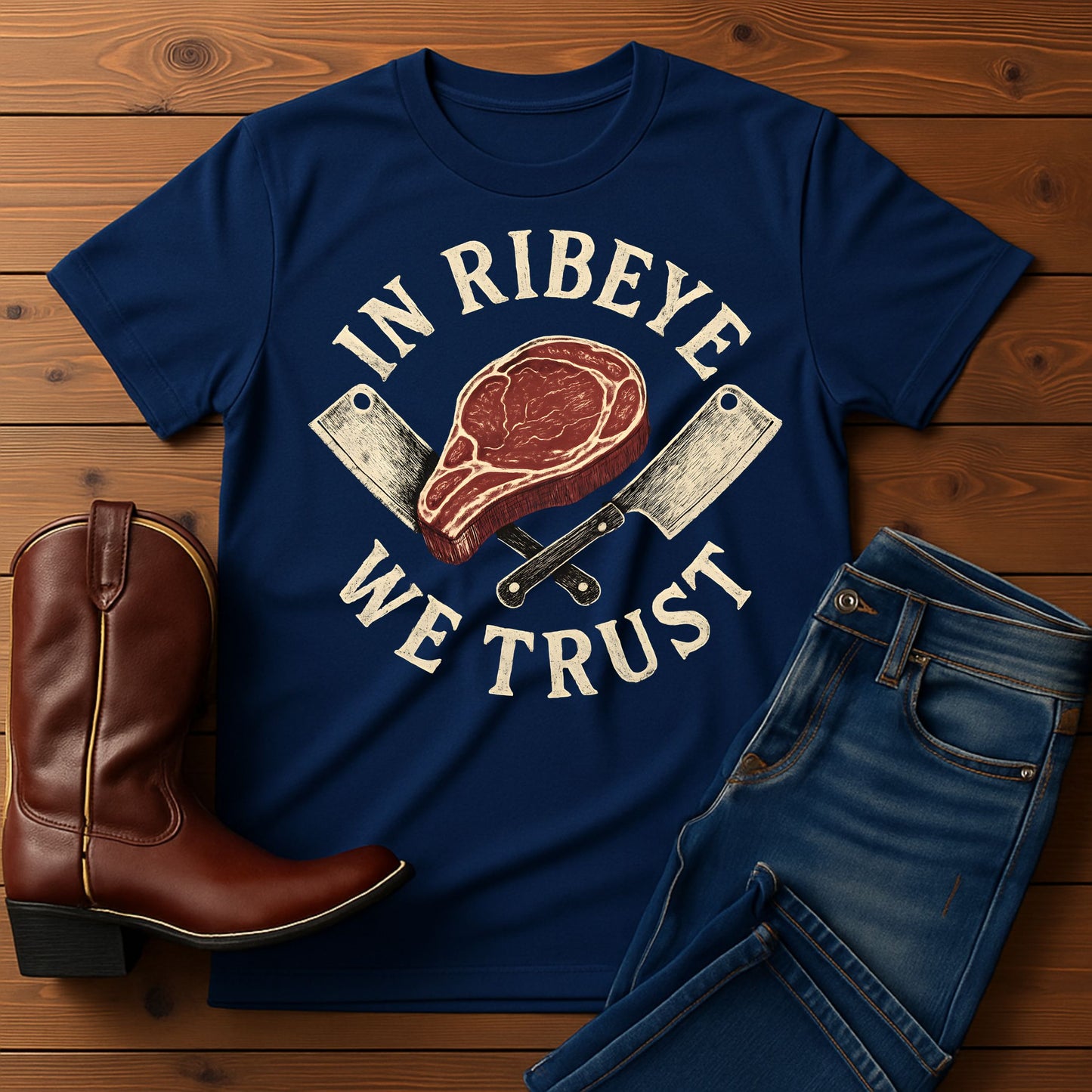 In Ribeye, We Trust T-shirt