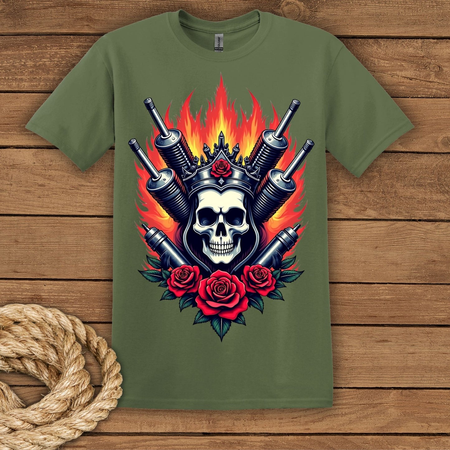 Skull and Roses Unisex T-Shirt