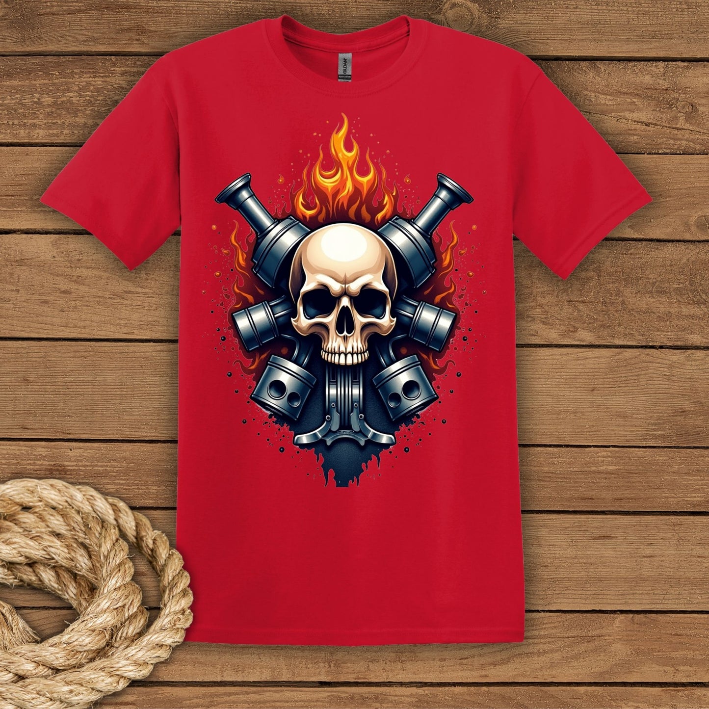 Skull & Flame Graphic T-Shirt