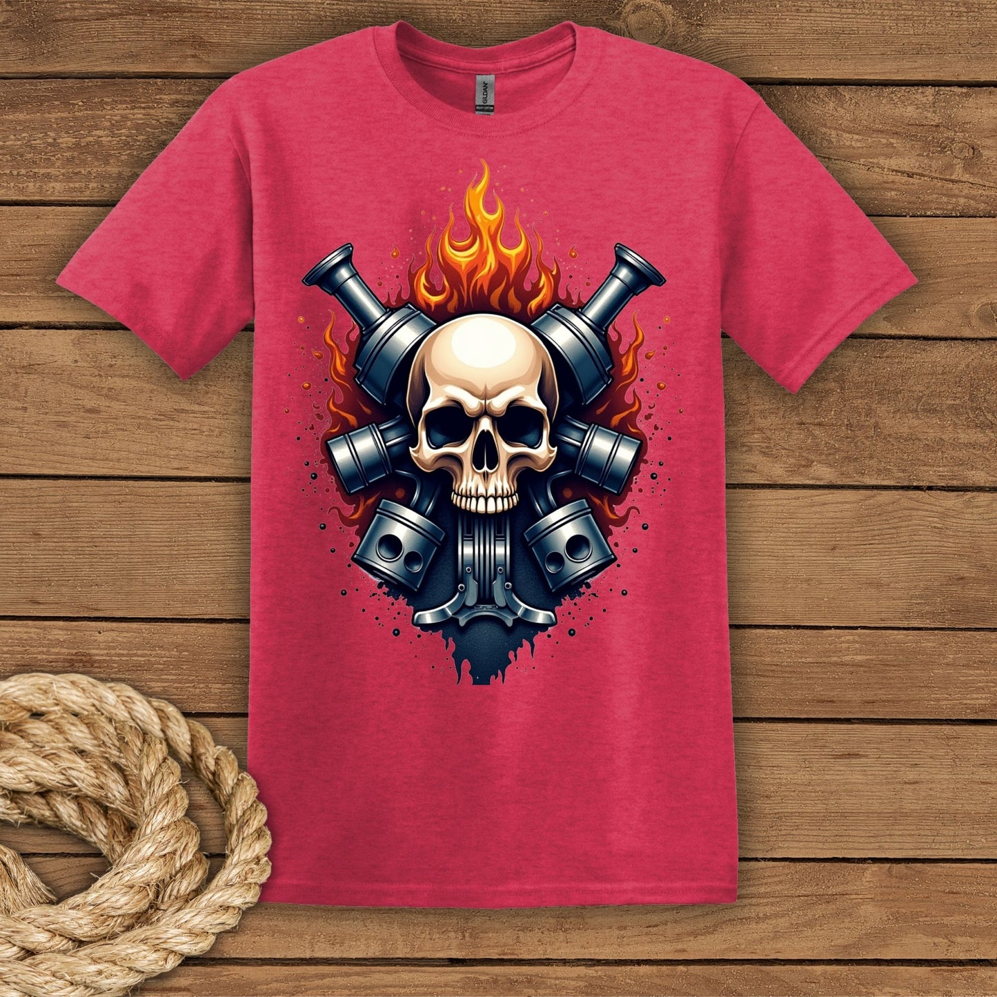 Skull & Flame Graphic T-Shirt
