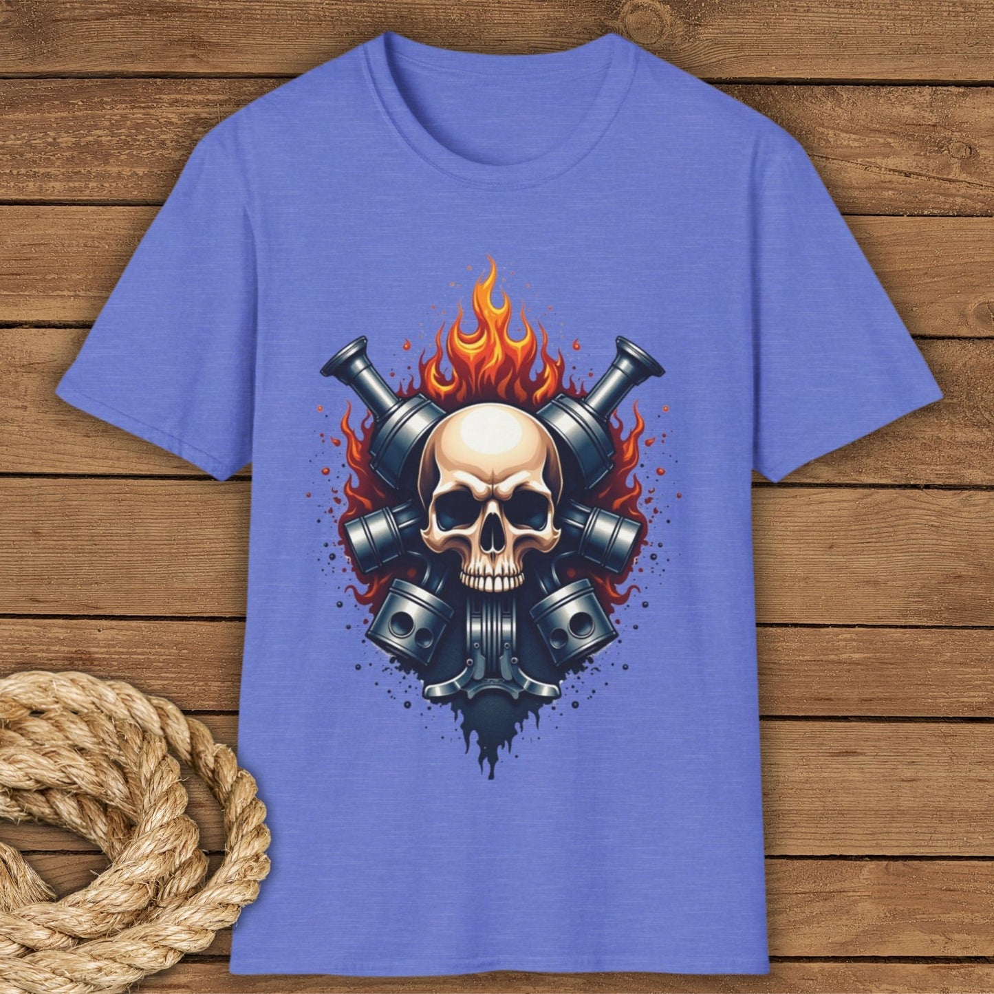Skull & Flame Graphic T-Shirt