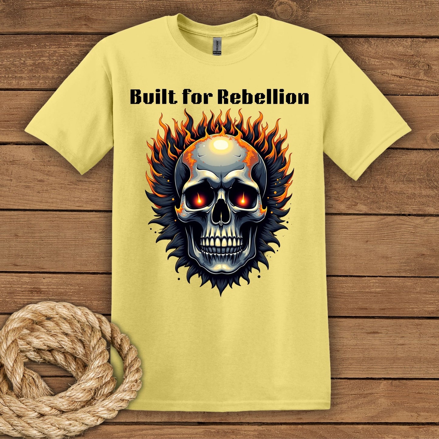 Rebellion Skull Graphic T-Shirt