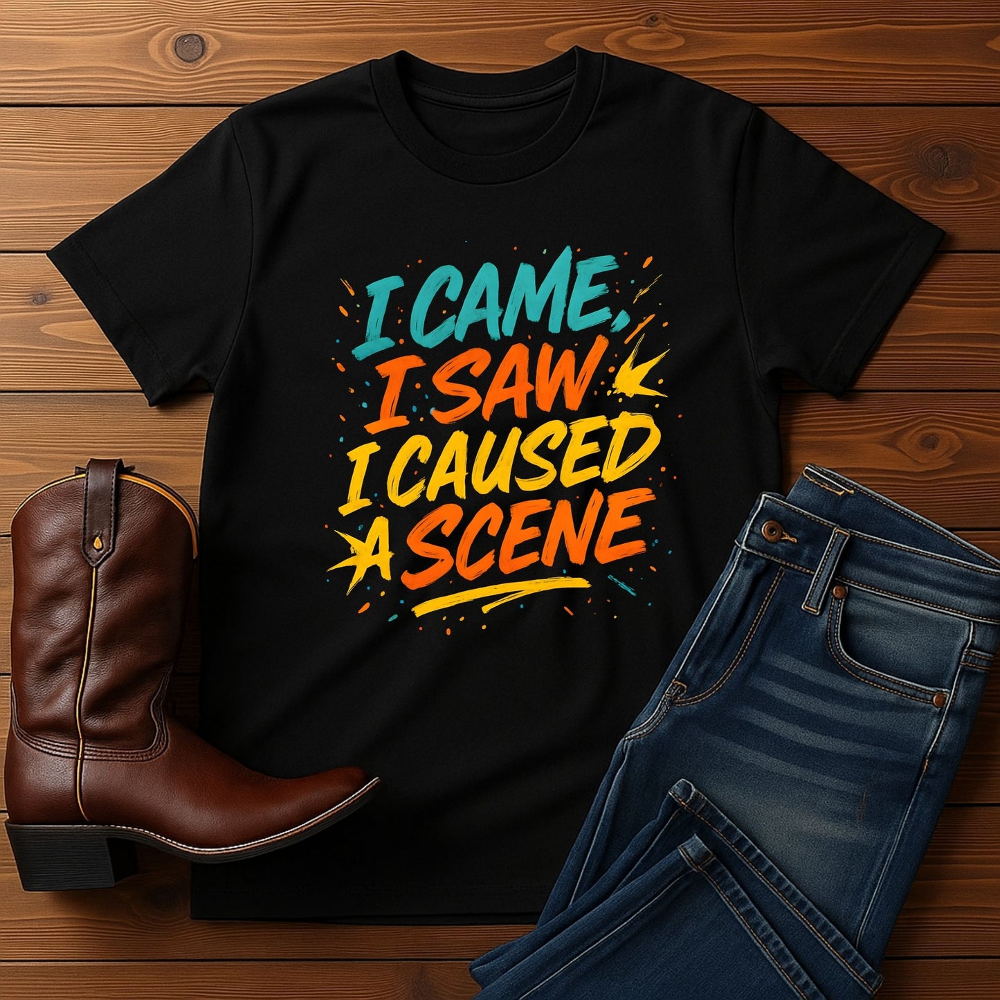 I Came I Saw I Caused A Scene Tee