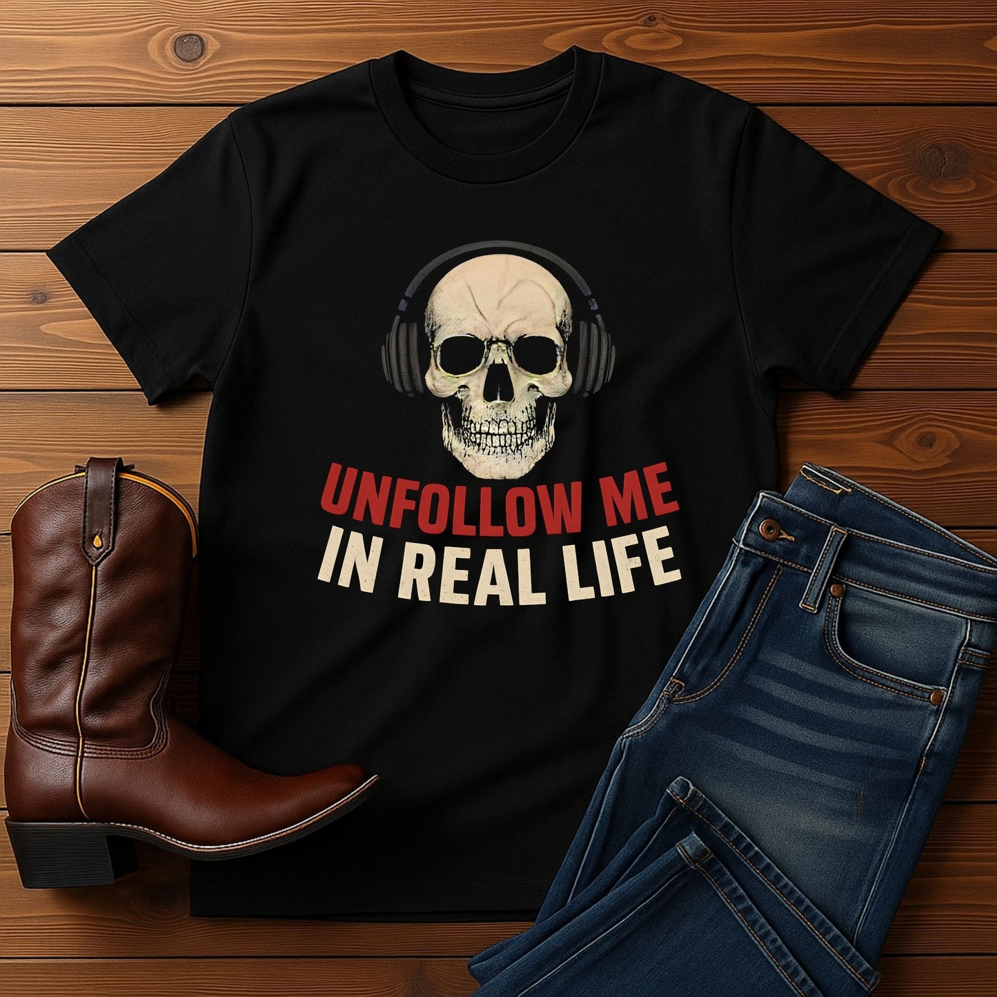 Unfollow Me in Real Life T-shirt