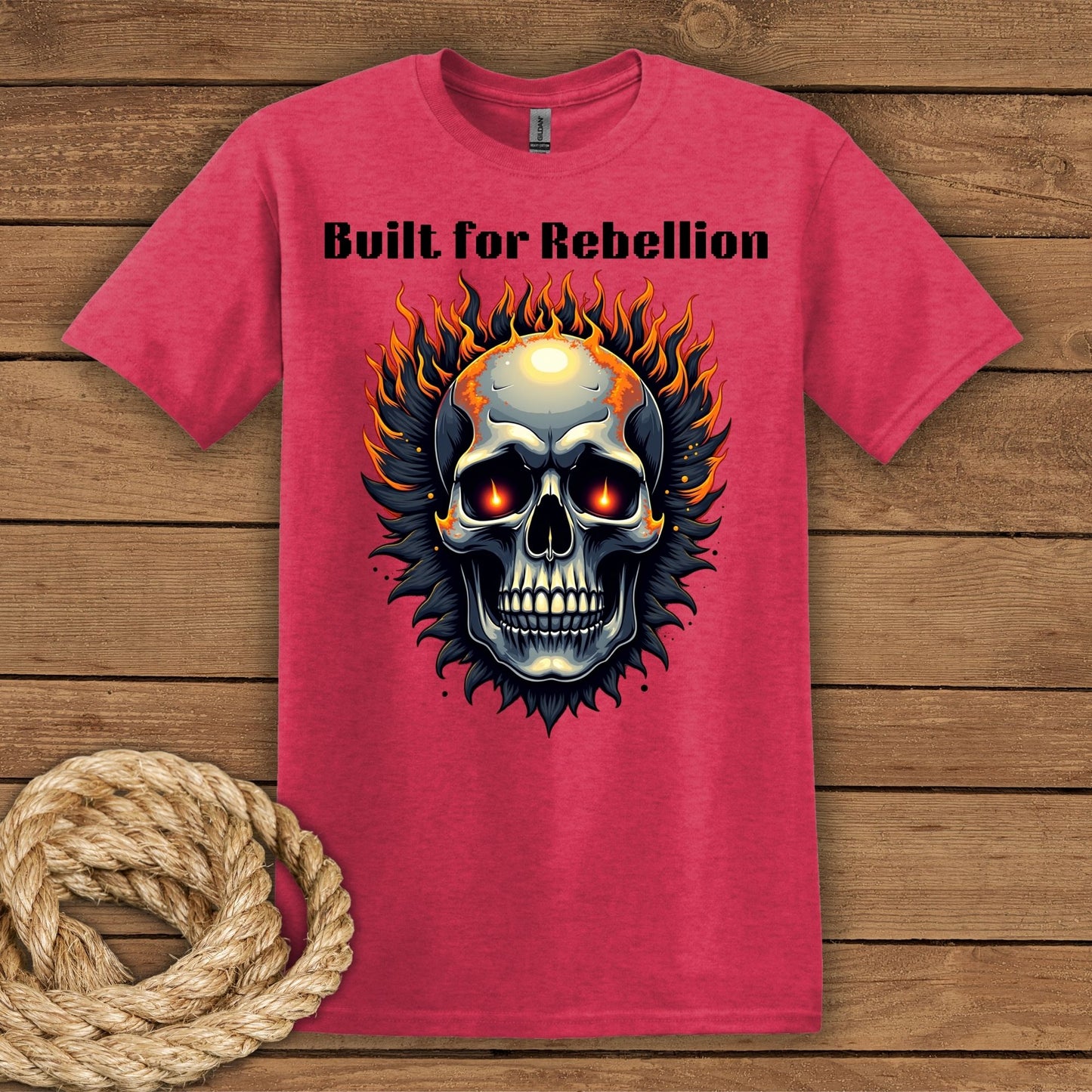 Rebellion Skull Graphic T-Shirt