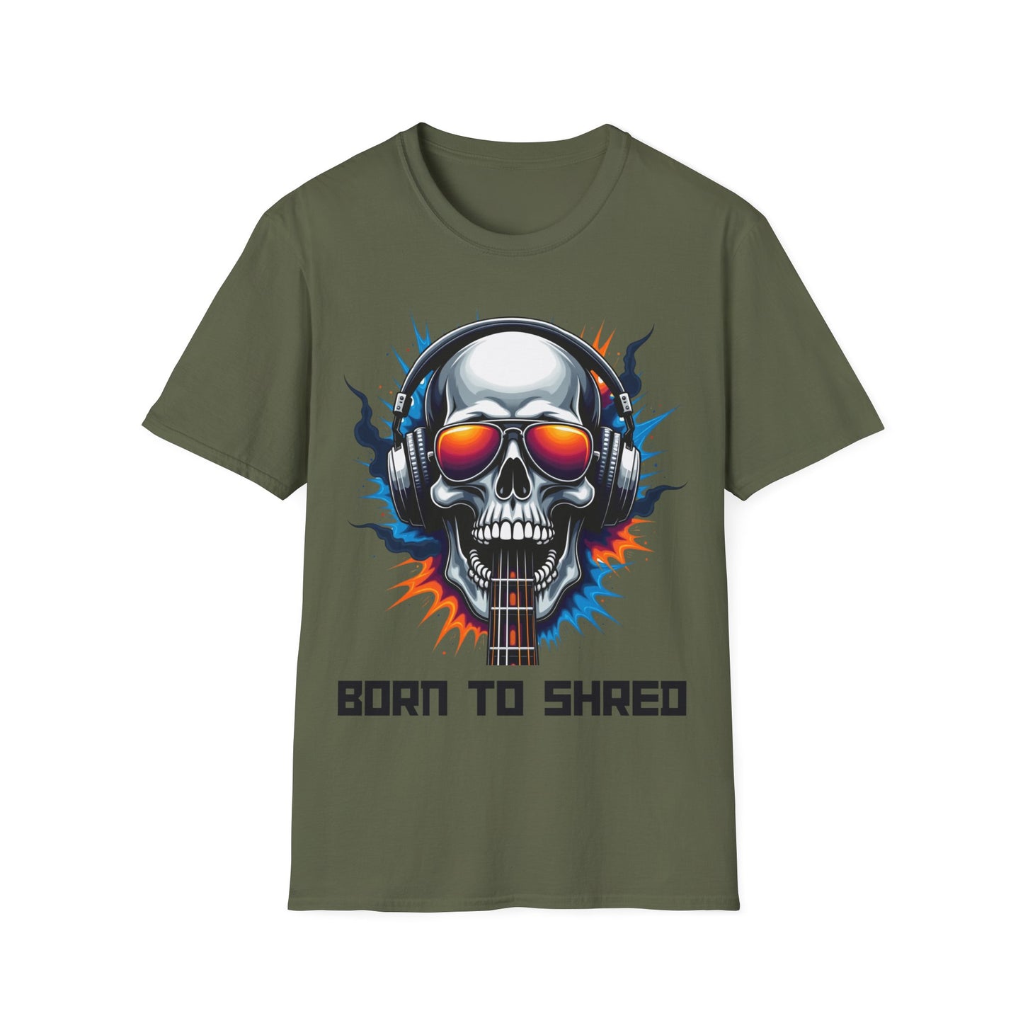 Born to Shred Skull Graphic Unisex T-Shirt