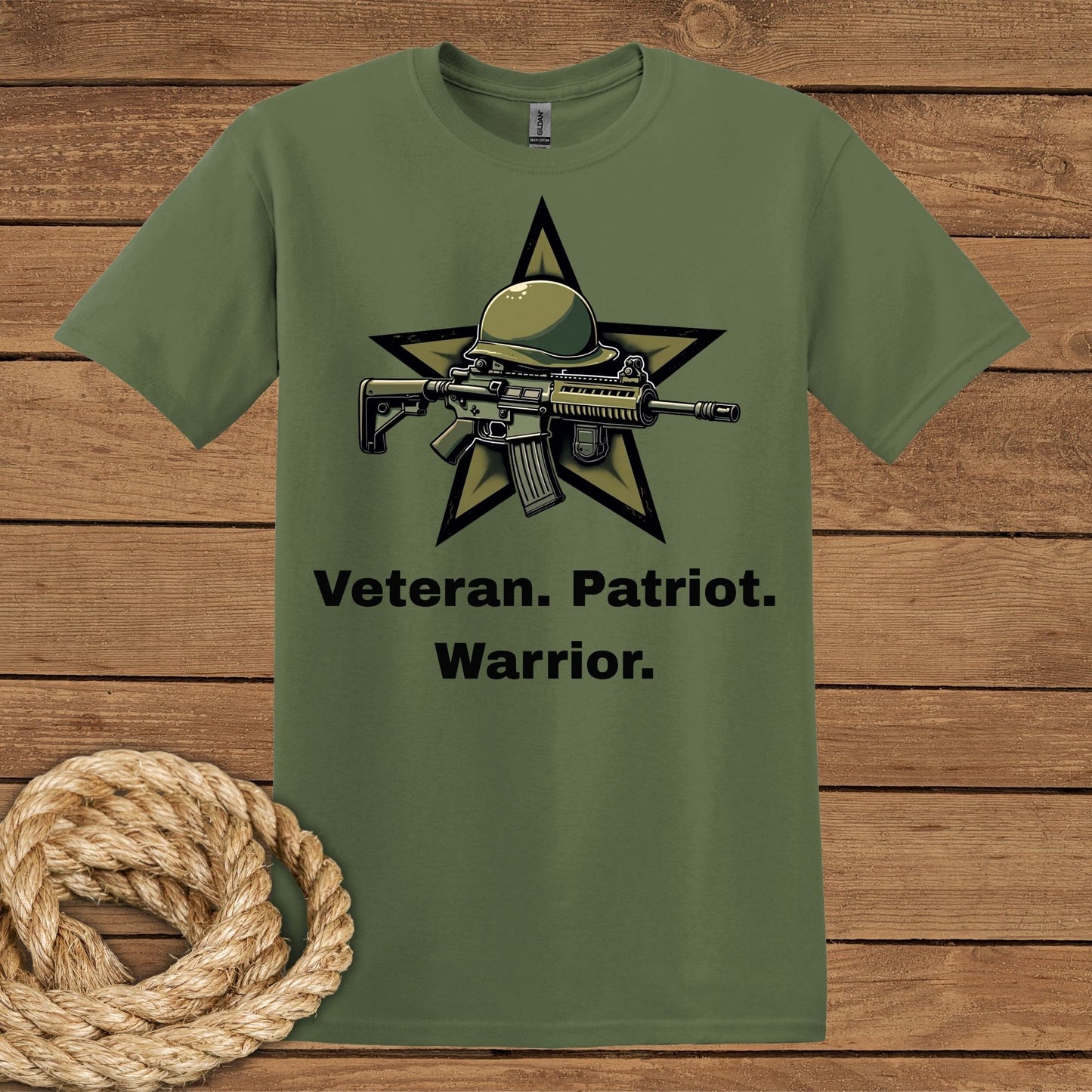 Veteran Patriot Warrior T-Shirt - Tribute to Heroes