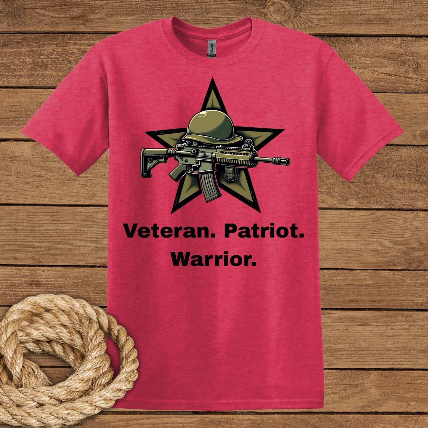 Veteran Patriot Warrior T-Shirt - Tribute to Heroes