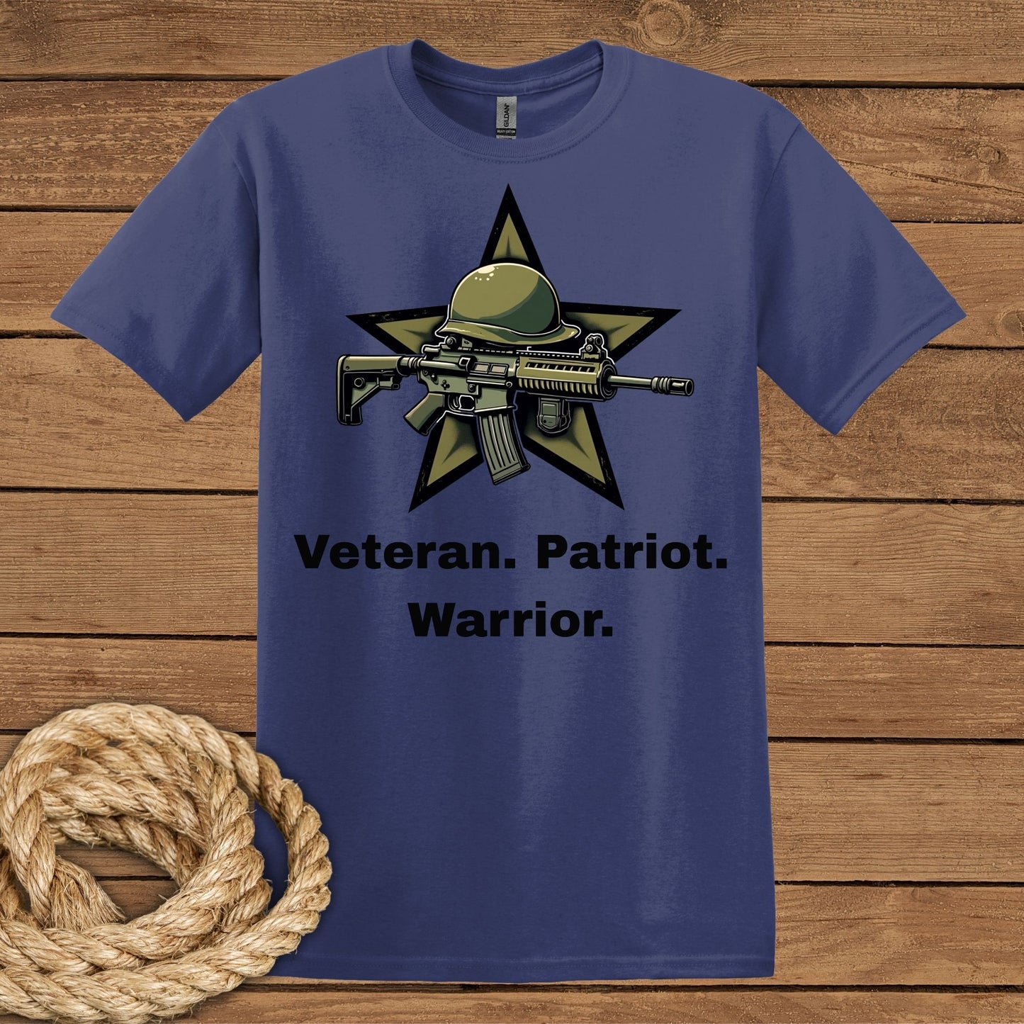 Veteran Patriot Warrior T-Shirt - Tribute to Heroes