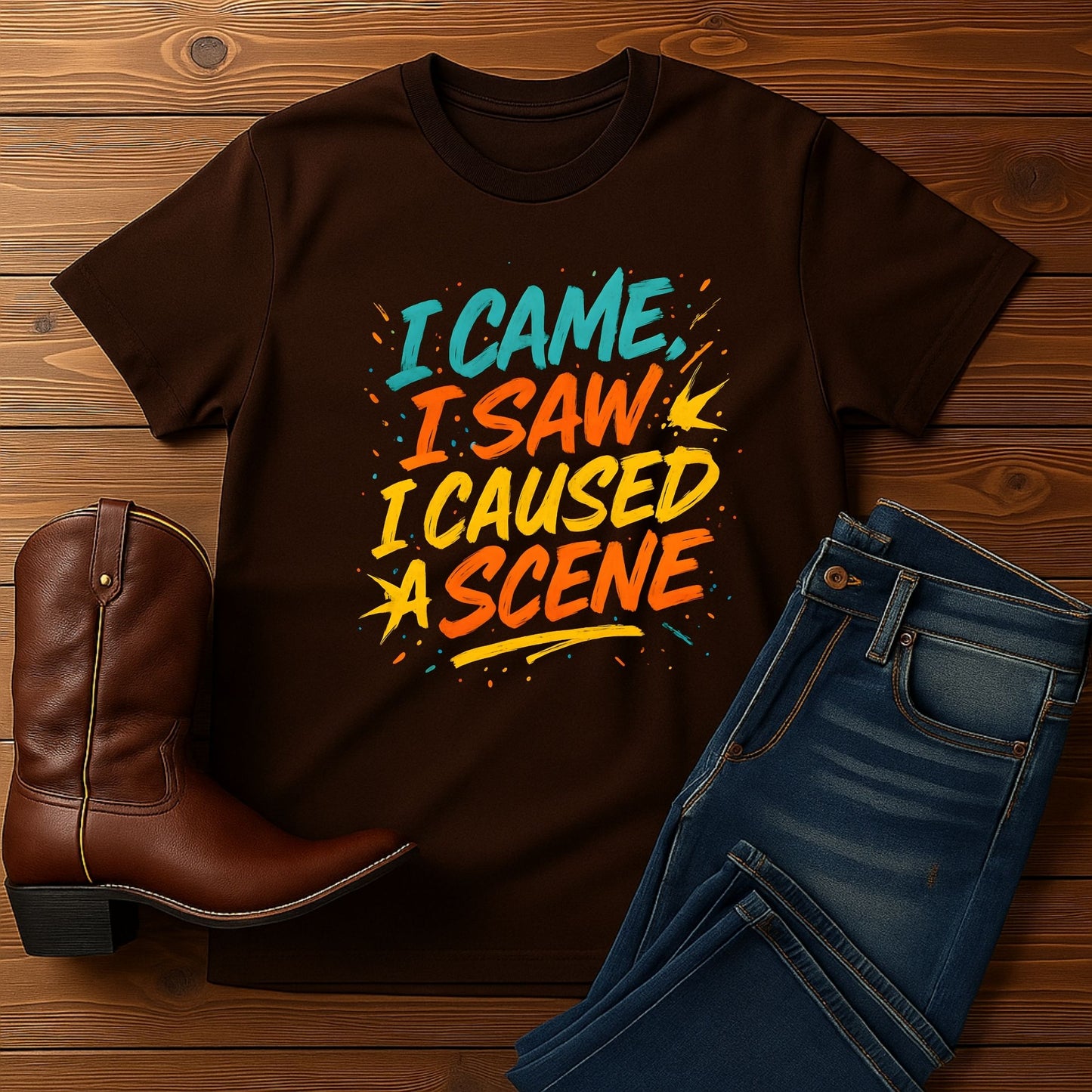 I Came I Saw I Caused A Scene Tee