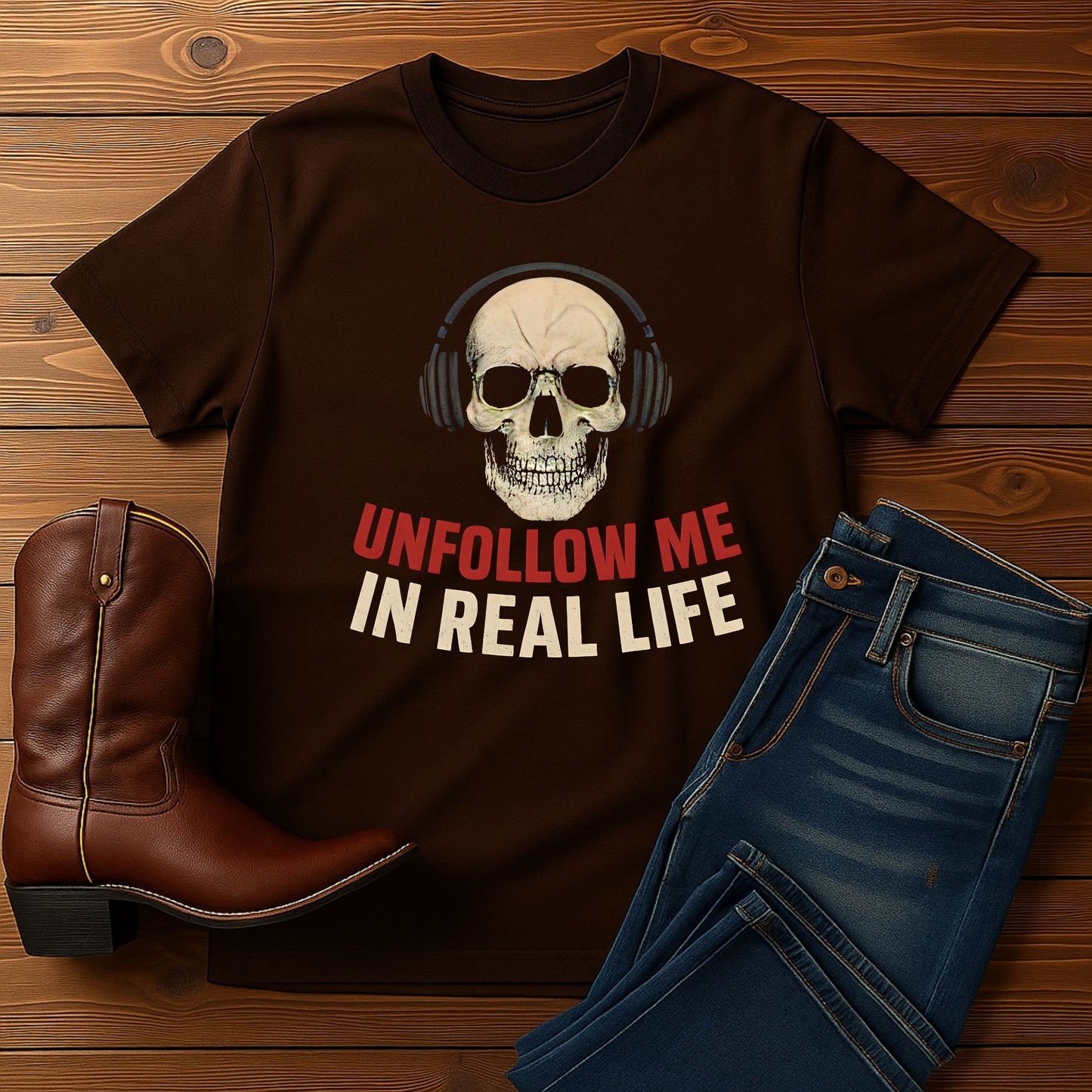 Unfollow Me in Real Life T-shirt