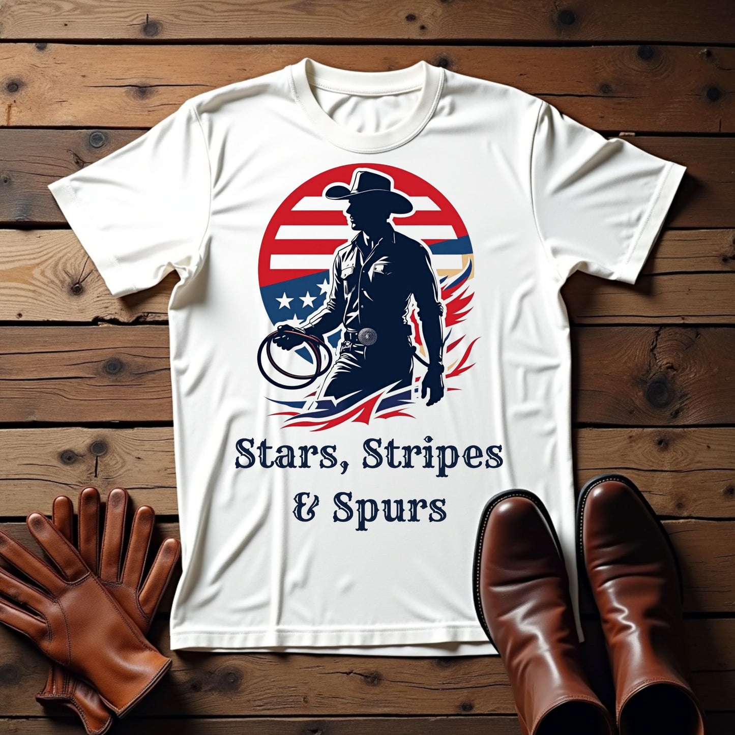Stars, Stripes & Spurs T-Shirt