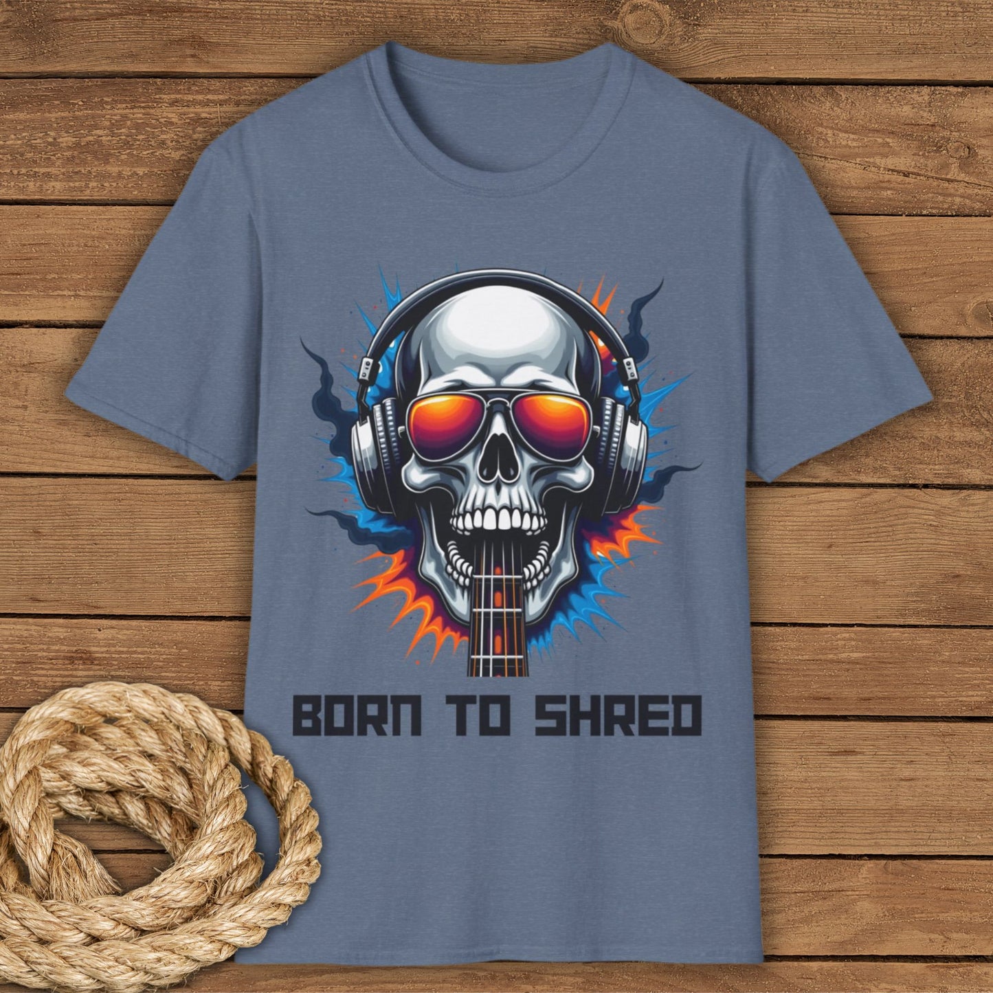 Born to Shred Skull Graphic Unisex T-Shirt