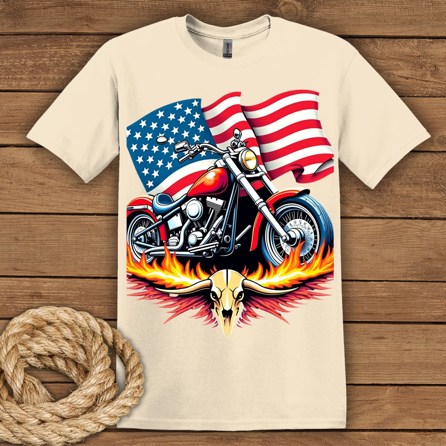 Born to Ride. Raised American T-Shirt