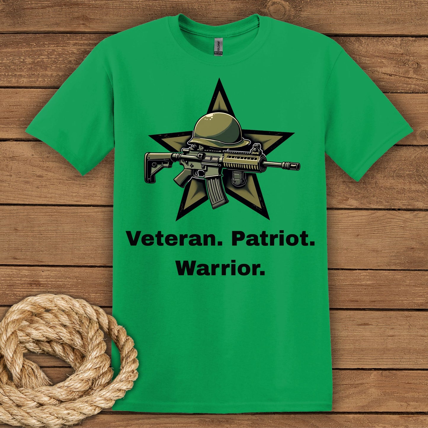 Veteran Patriot Warrior T-Shirt - Tribute to Heroes