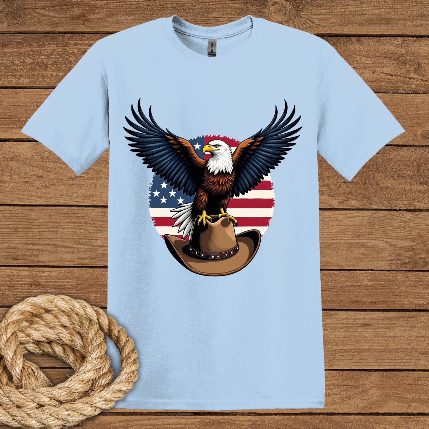 Patriotic Eagle Unisex Softstyle T-Shirt