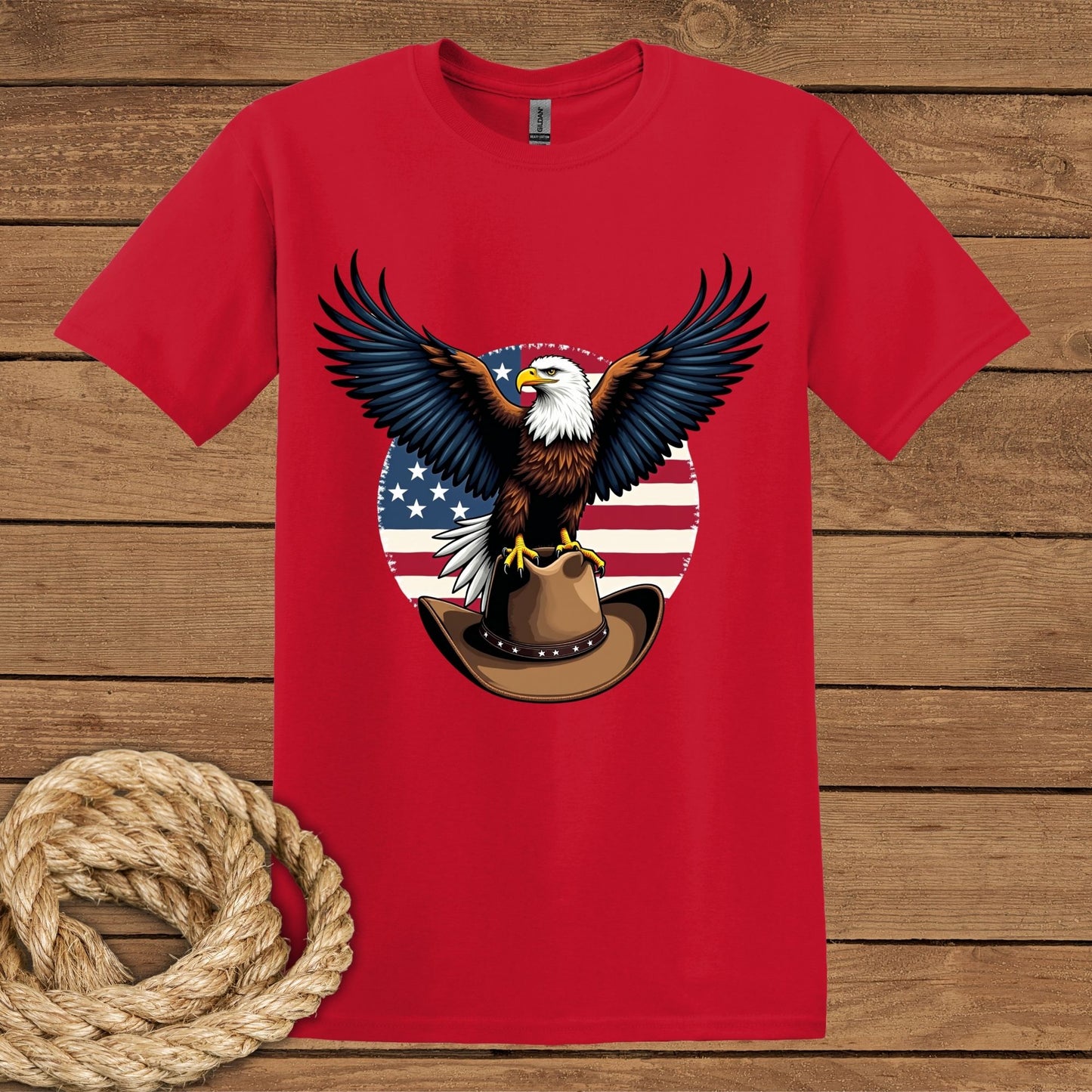 Patriotic Eagle Unisex Softstyle T-Shirt