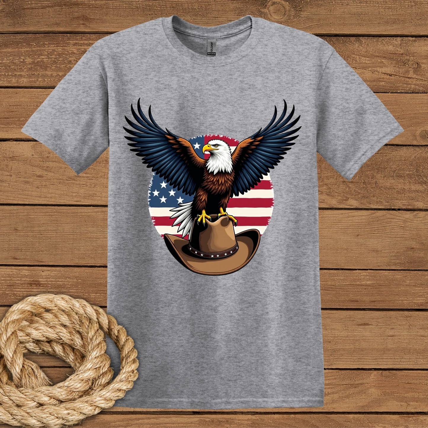 Patriotic Eagle Unisex Softstyle T-Shirt