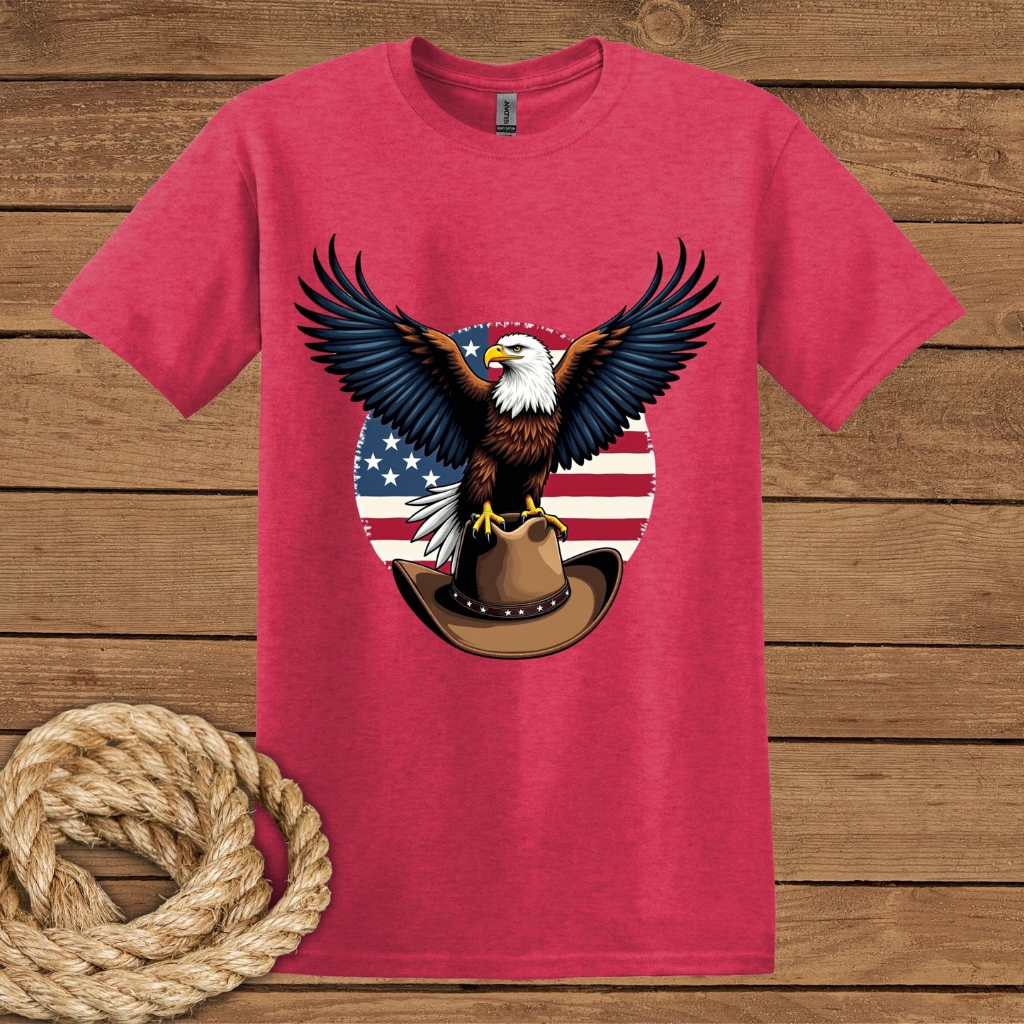 Patriotic Eagle Unisex Softstyle T-Shirt