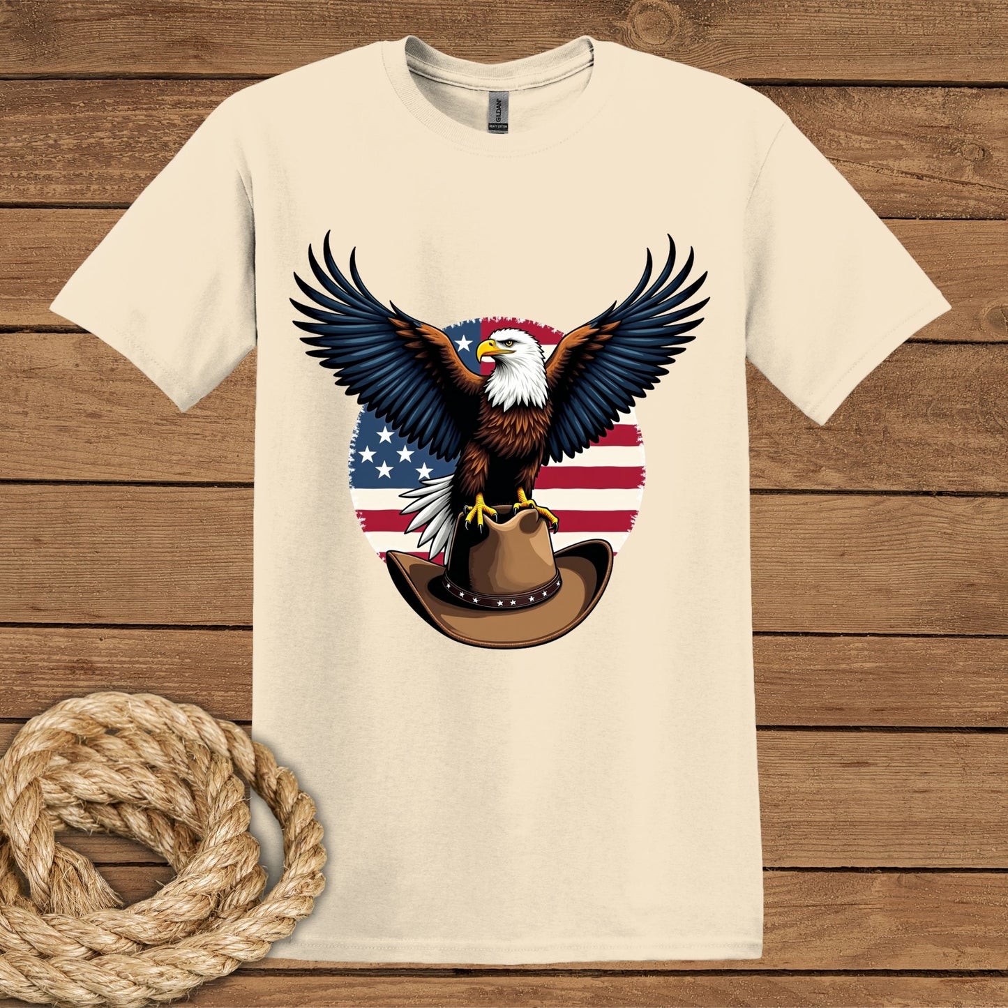 Patriotic Eagle Unisex Softstyle T-Shirt