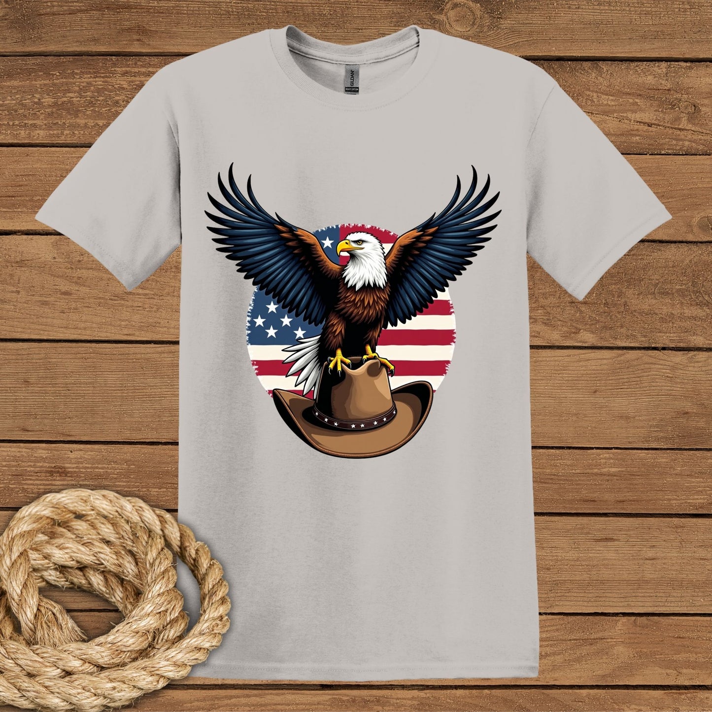 Patriotic Eagle Unisex Softstyle T-Shirt