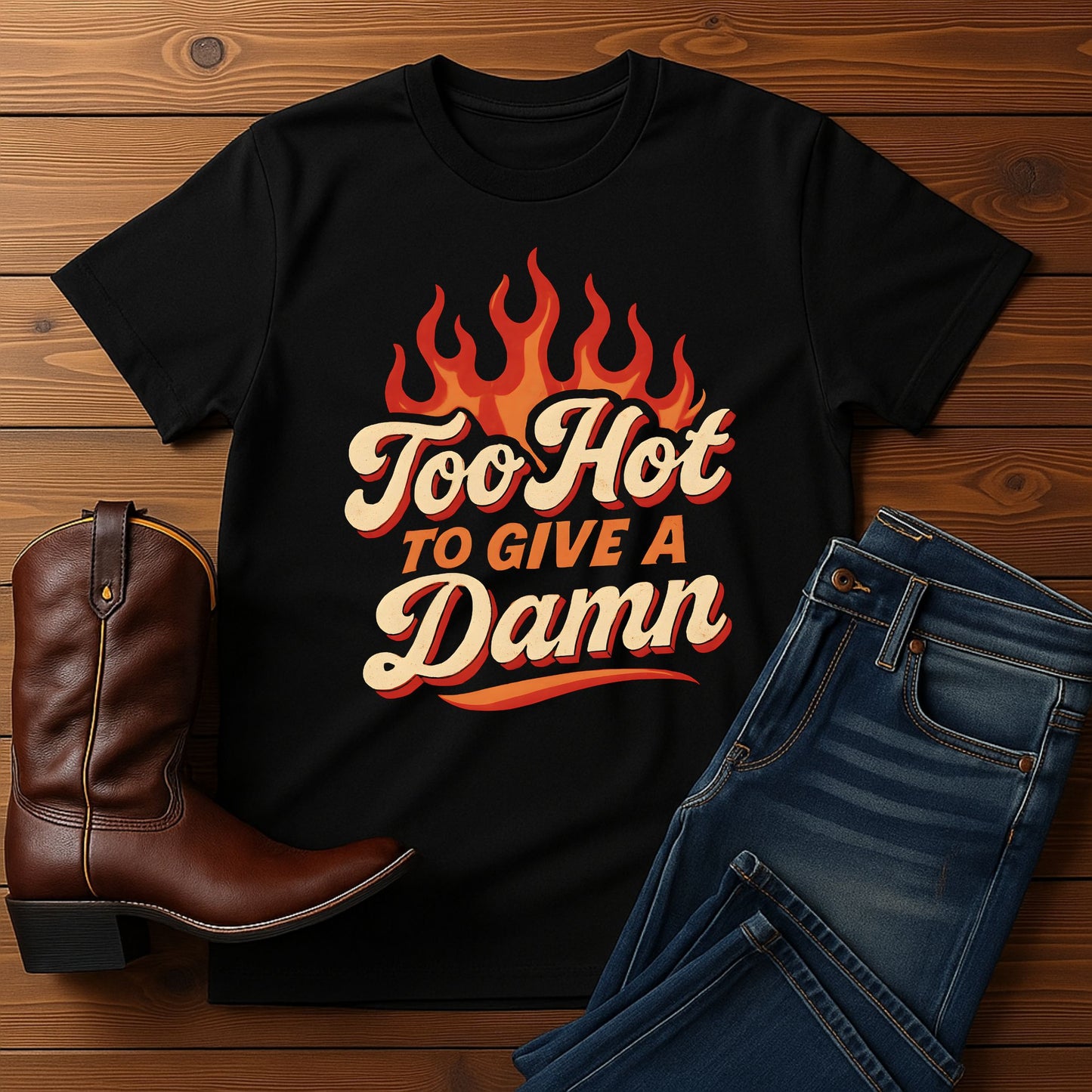 Too Hot to Give a Damn T-Shirt