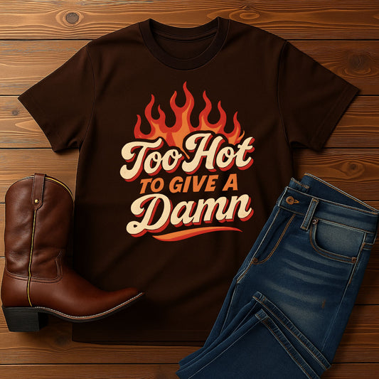 Too Hot to Give a Damn T-Shirt