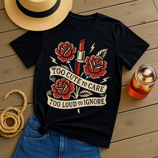 Too Cute to Care T-Shirt