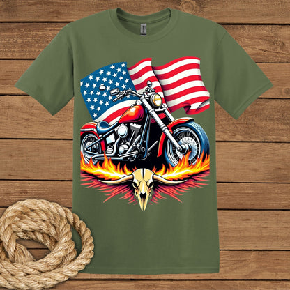 Born to Ride. Raised American T-Shirt