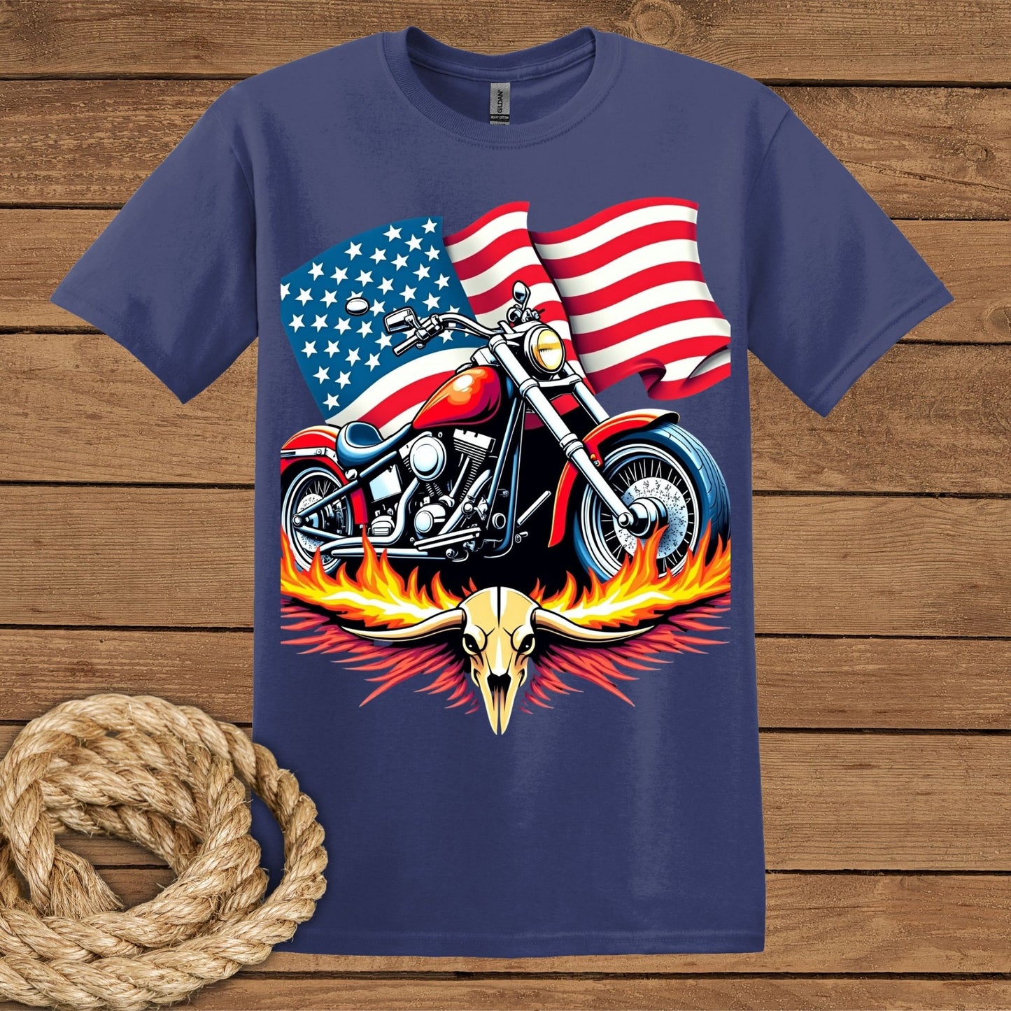 Born to Ride. Raised American T-Shirt