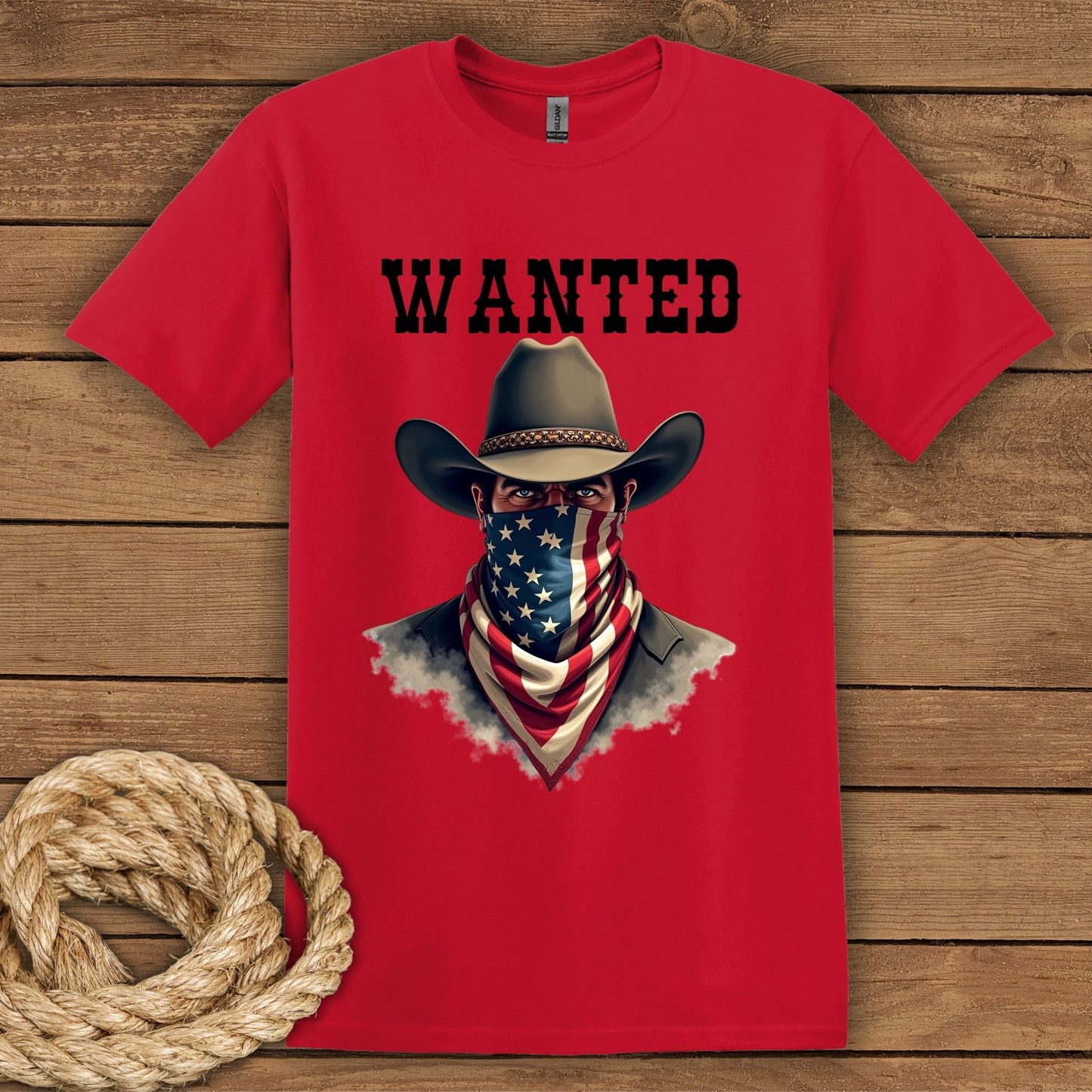 Wanted Cowboy Graphic T-Shirt
