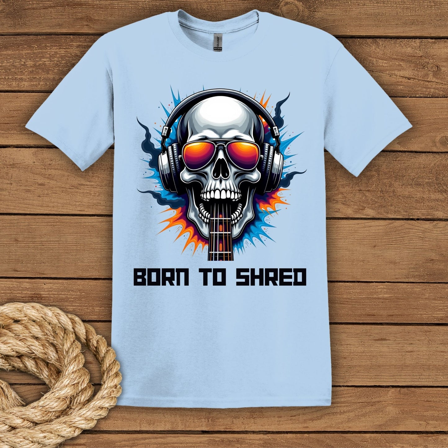 Born to Shred Skull Graphic Unisex T-Shirt