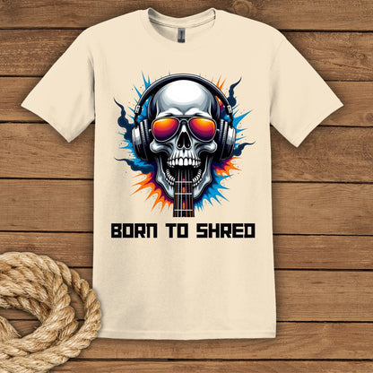Born to Shred Skull Graphic Unisex T-Shirt